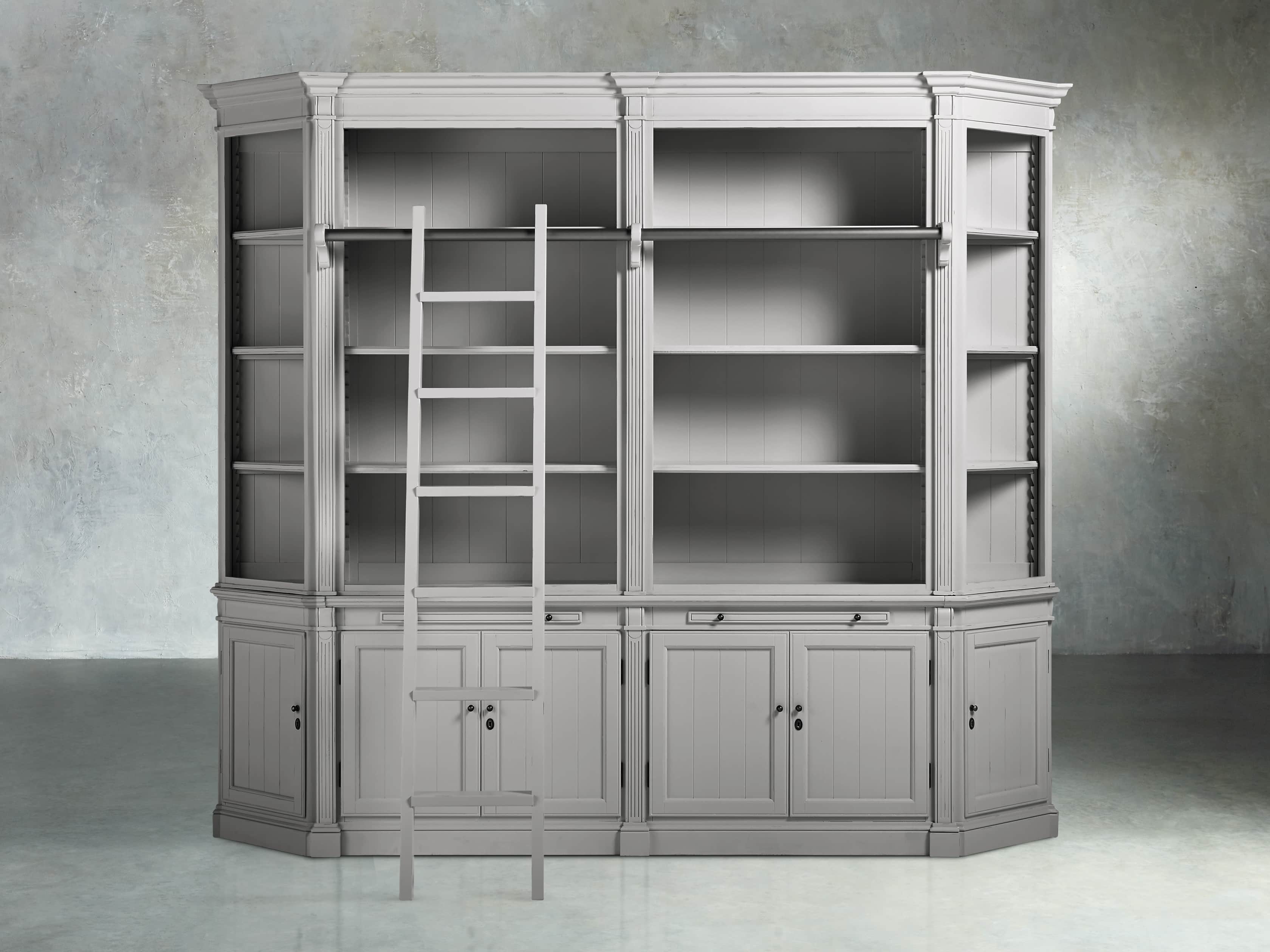 Athens Modular Library with Angled Bookcases Arhaus