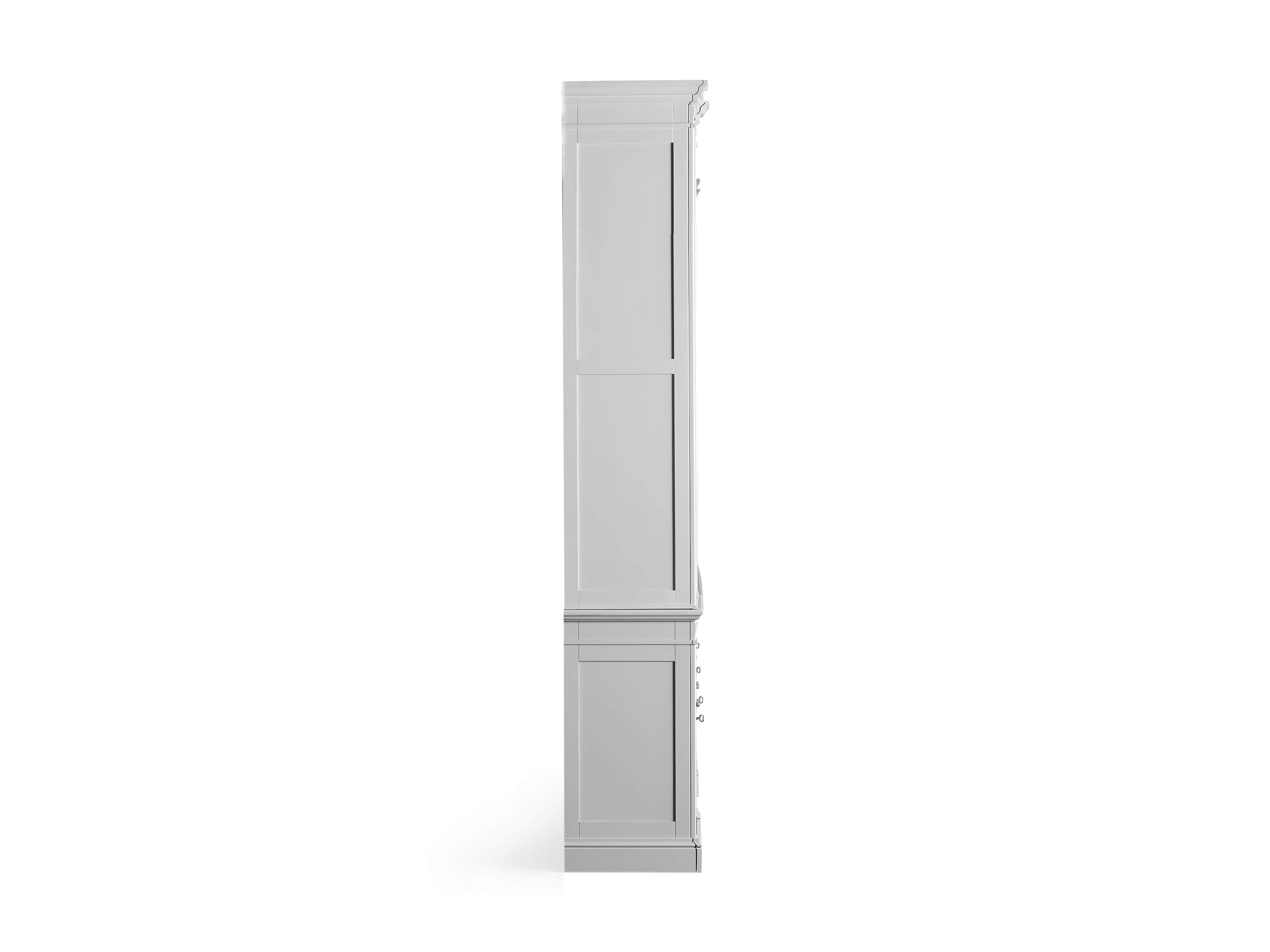 Athens Modular Large Media Console with Double Narrow Bookcases, slide 8 of 8