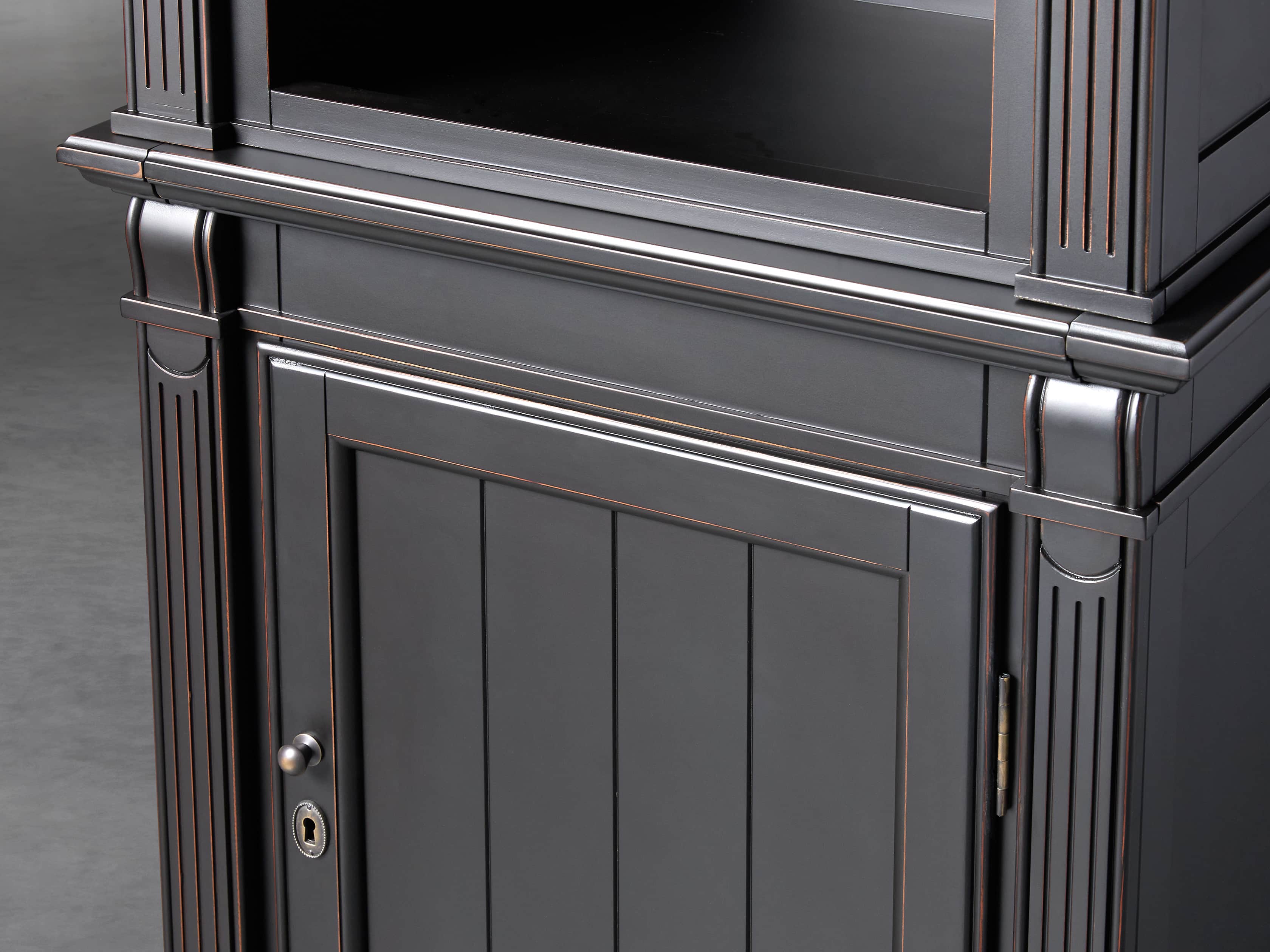 2 ATHENS BLK NARROW BOOKCASE, slide 3 of 5