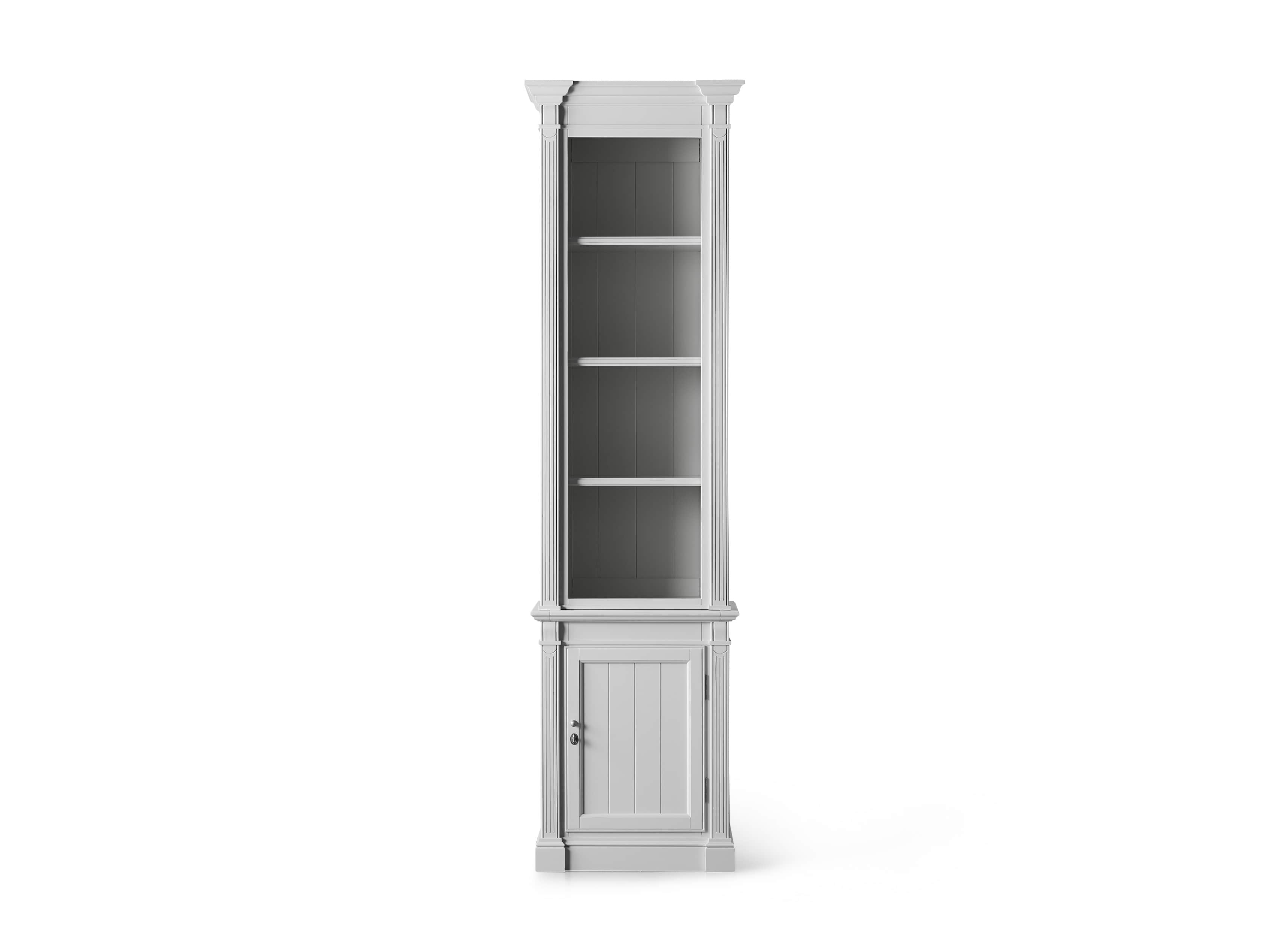 Athens Modular Narrow Bookcase in Nimbus