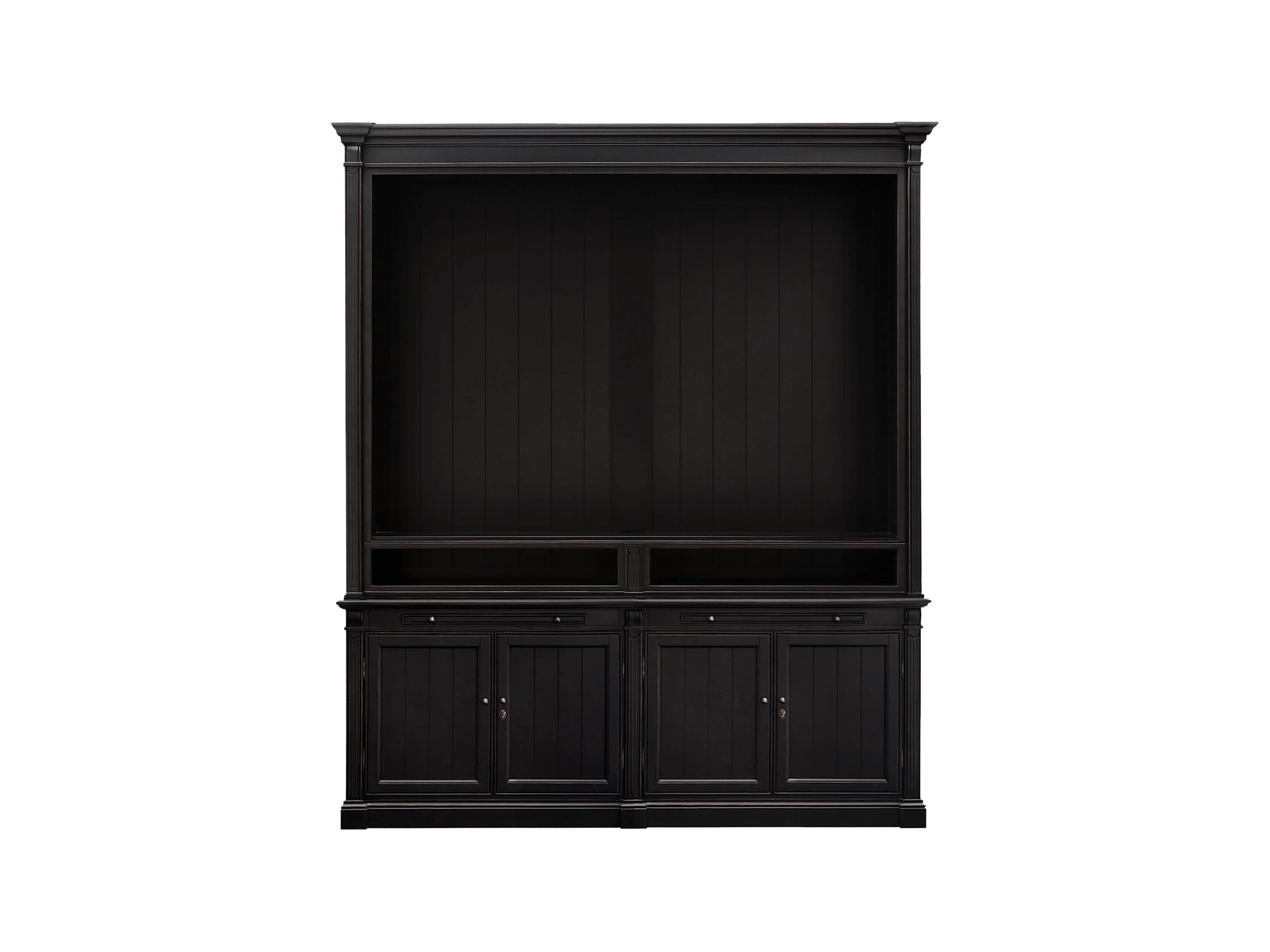Athens Modular Media Cabinet in Tuxedo Black