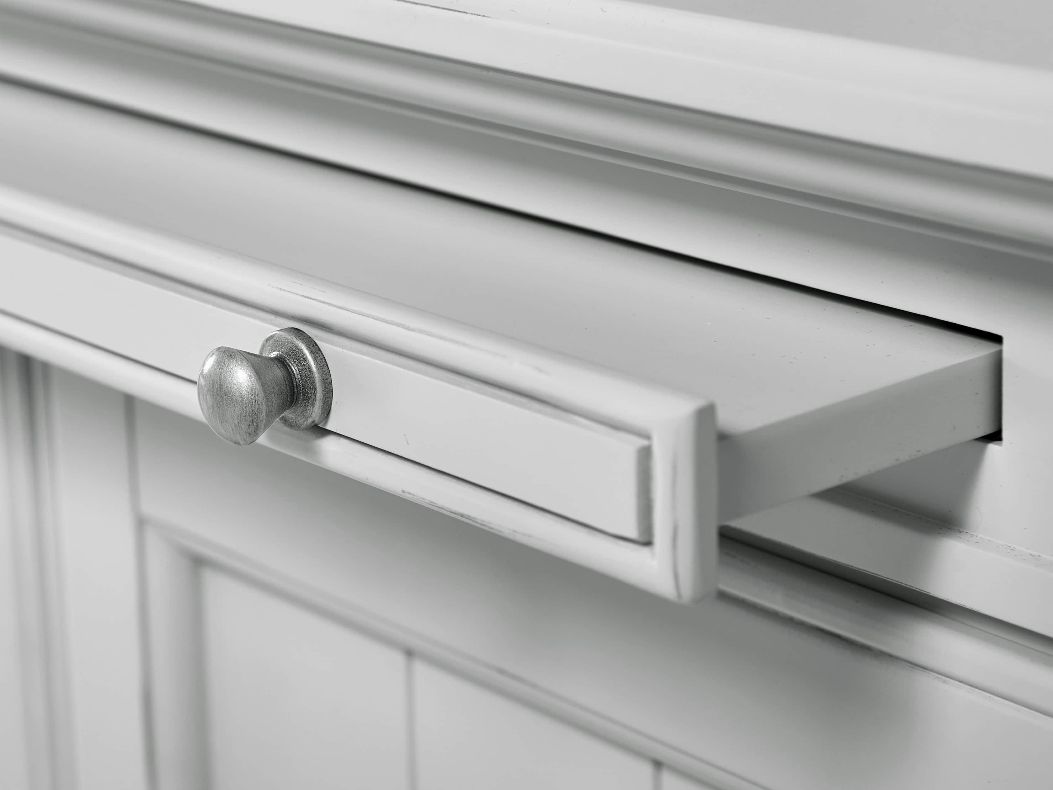 Athens Modular Media Cabinet With Double Narrow Bookcases in Nimbus, slide 6 of 6