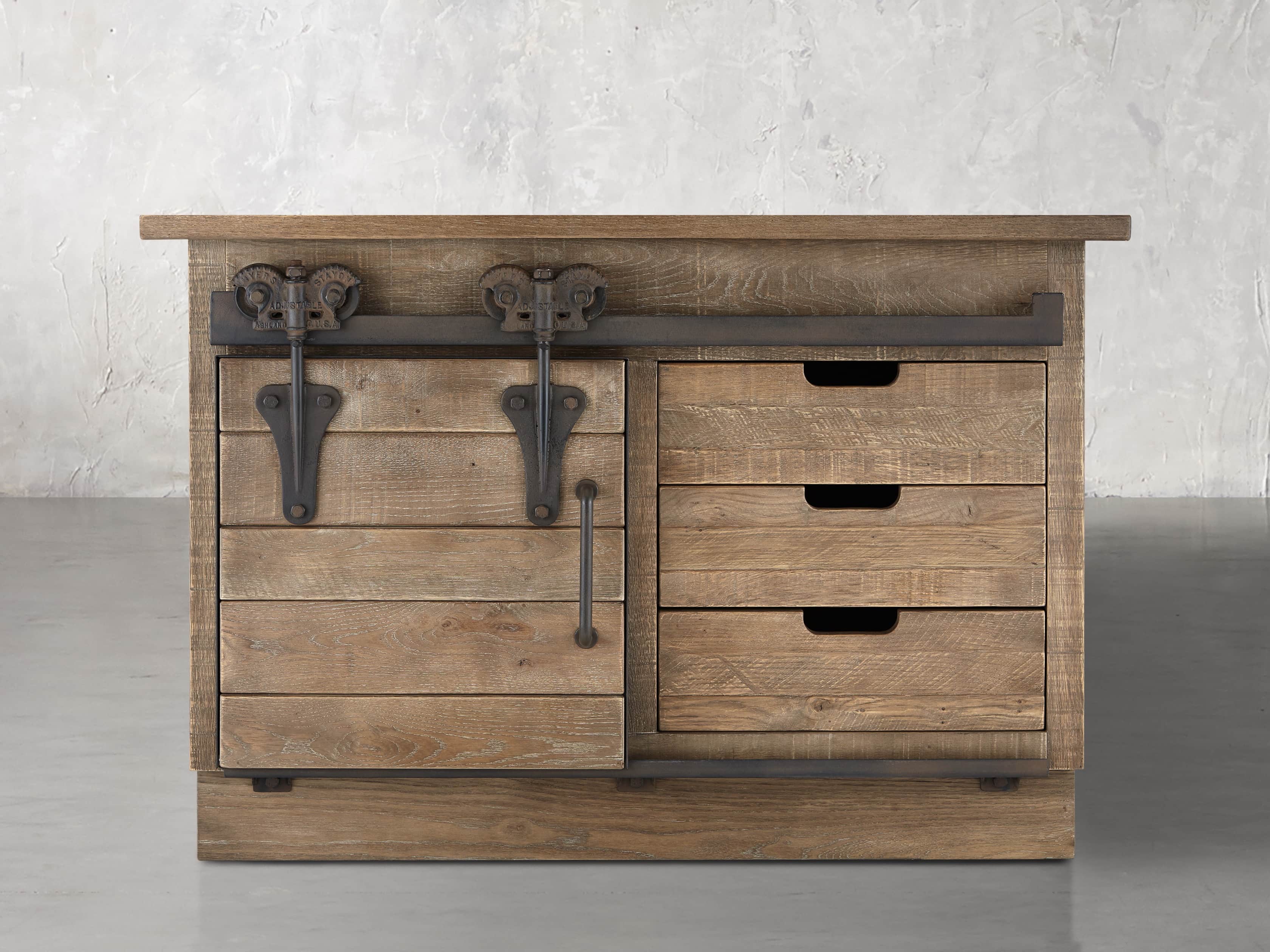 Baumann 50" Media Console In Ashland Natural, slide 1 of 4
