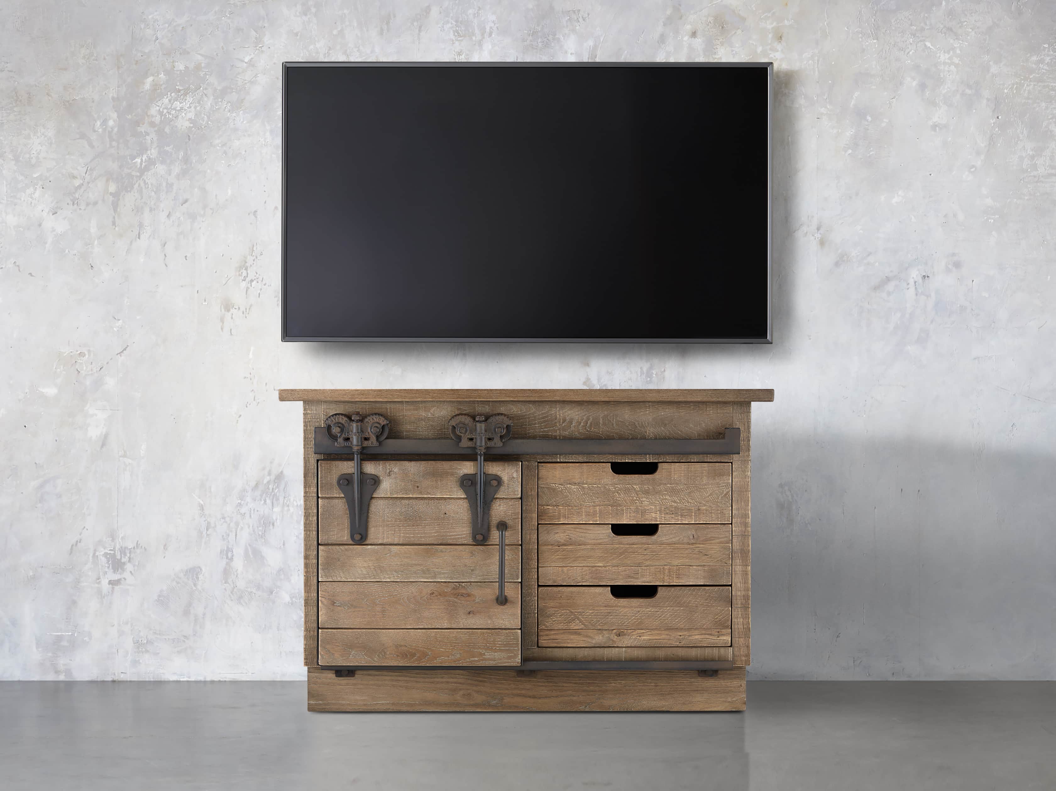 Baumann 50" Media Console In Ashland Natural, slide 2 of 4