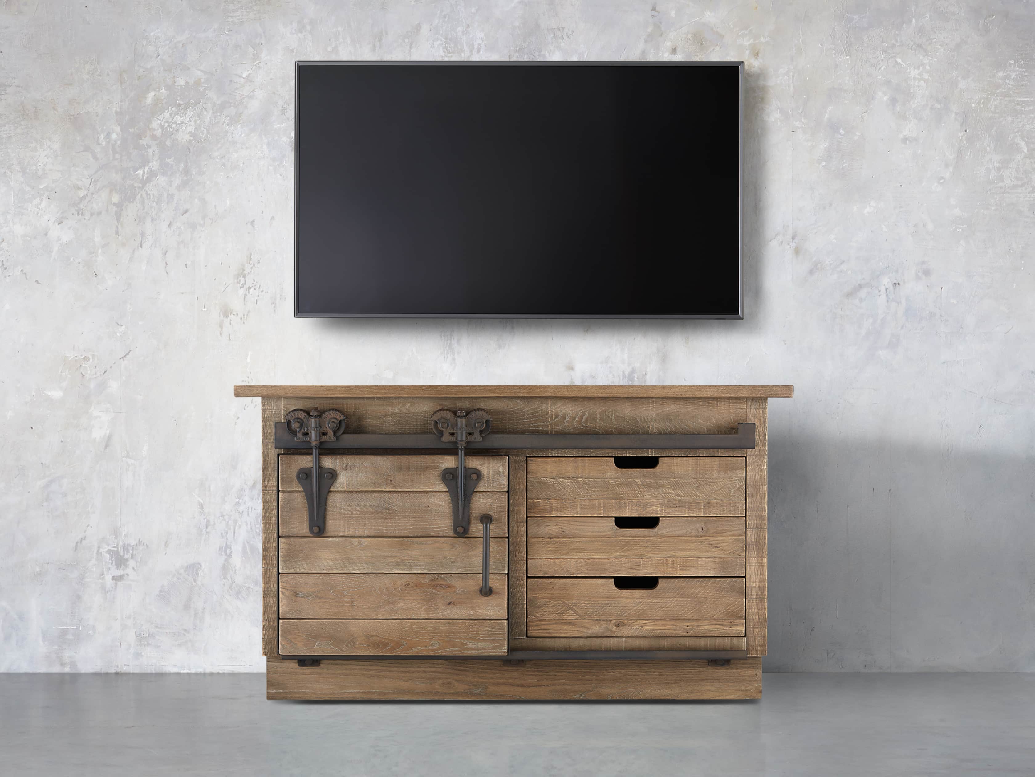 Baumann 64" Media Console In Ashland Natural
