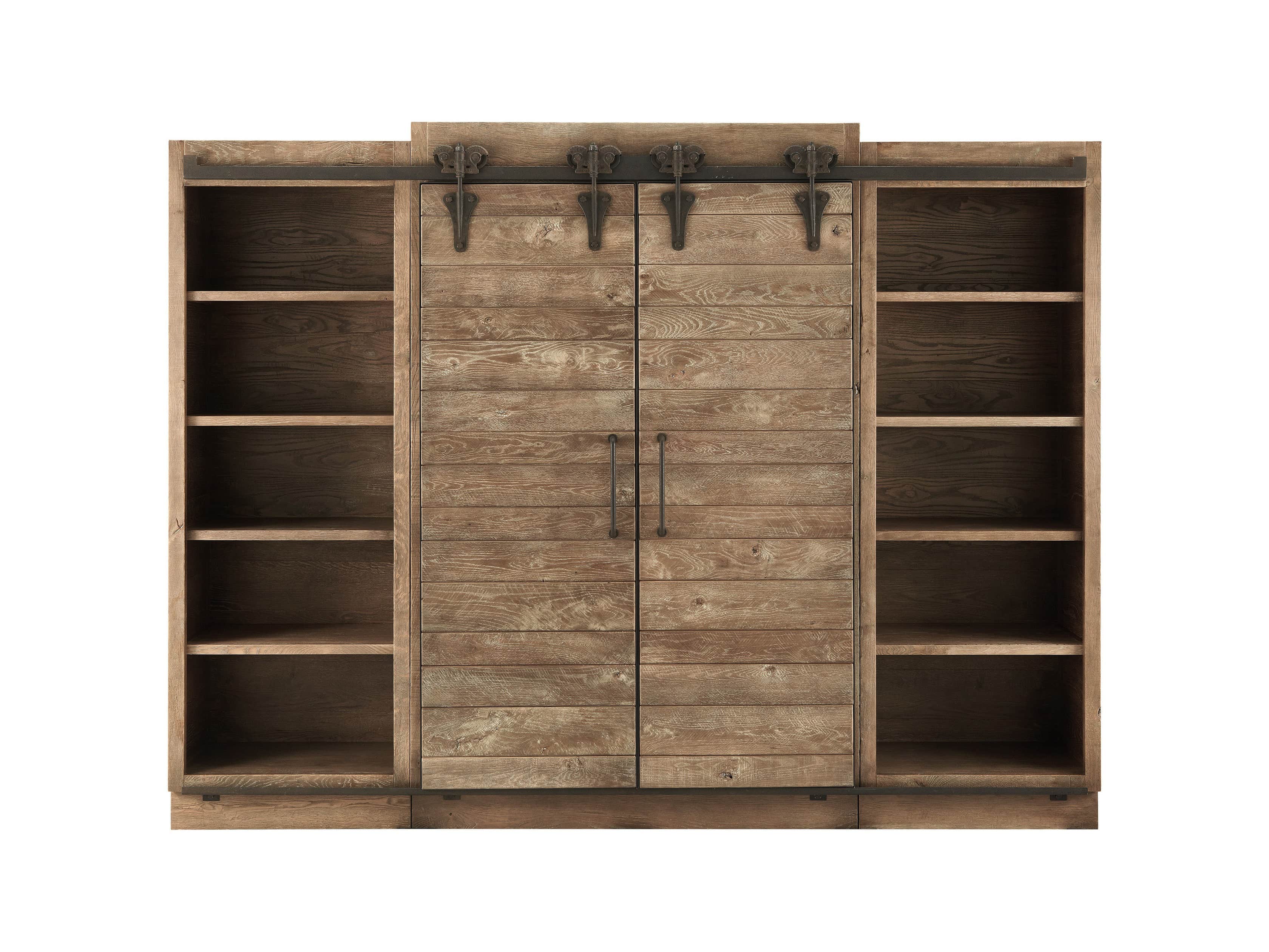 Baumann 112" Media Wall Unit in Ashland Natural