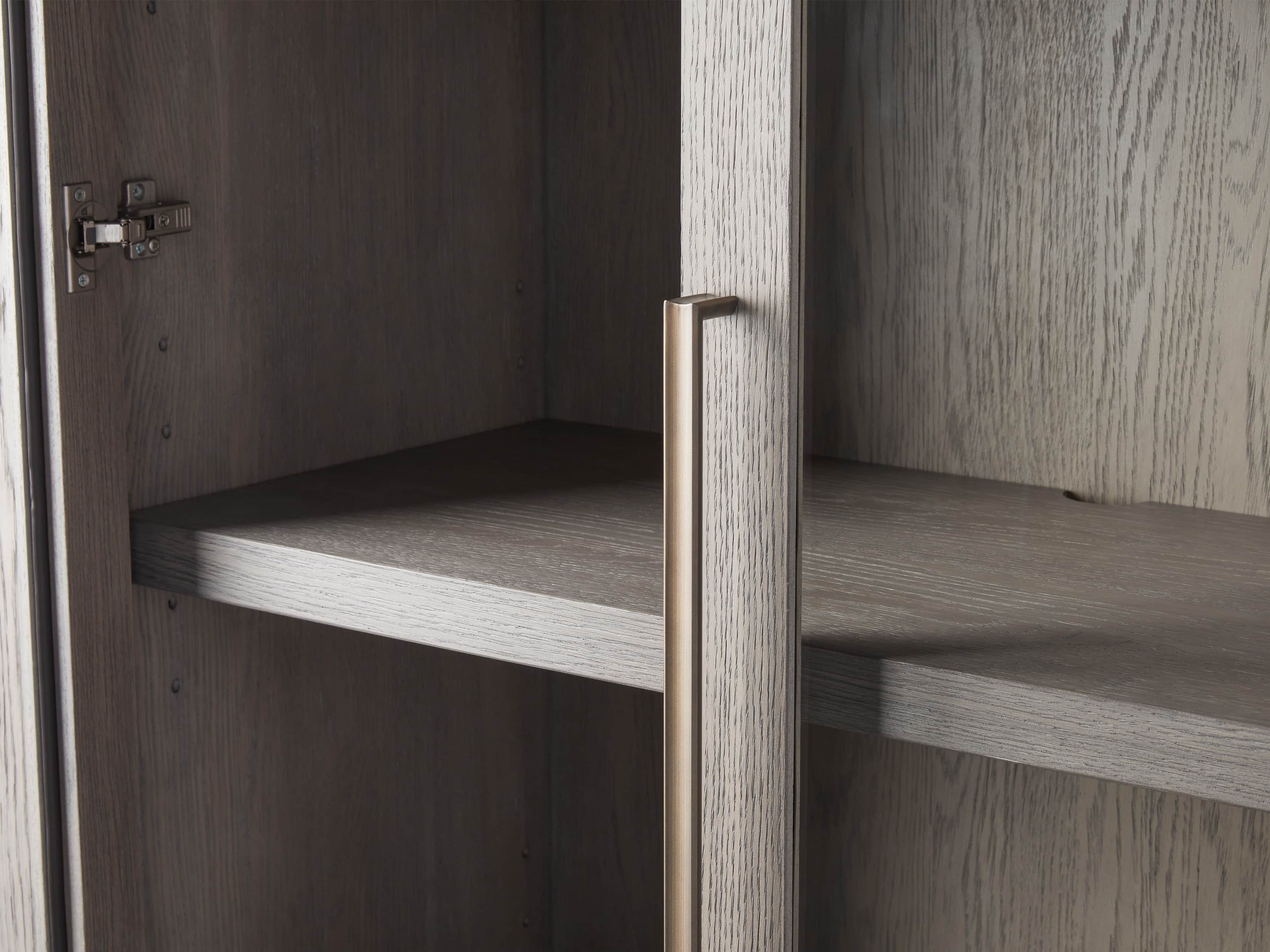 BODHI 38" GLASS CABINET GREY, slide 3 of 4