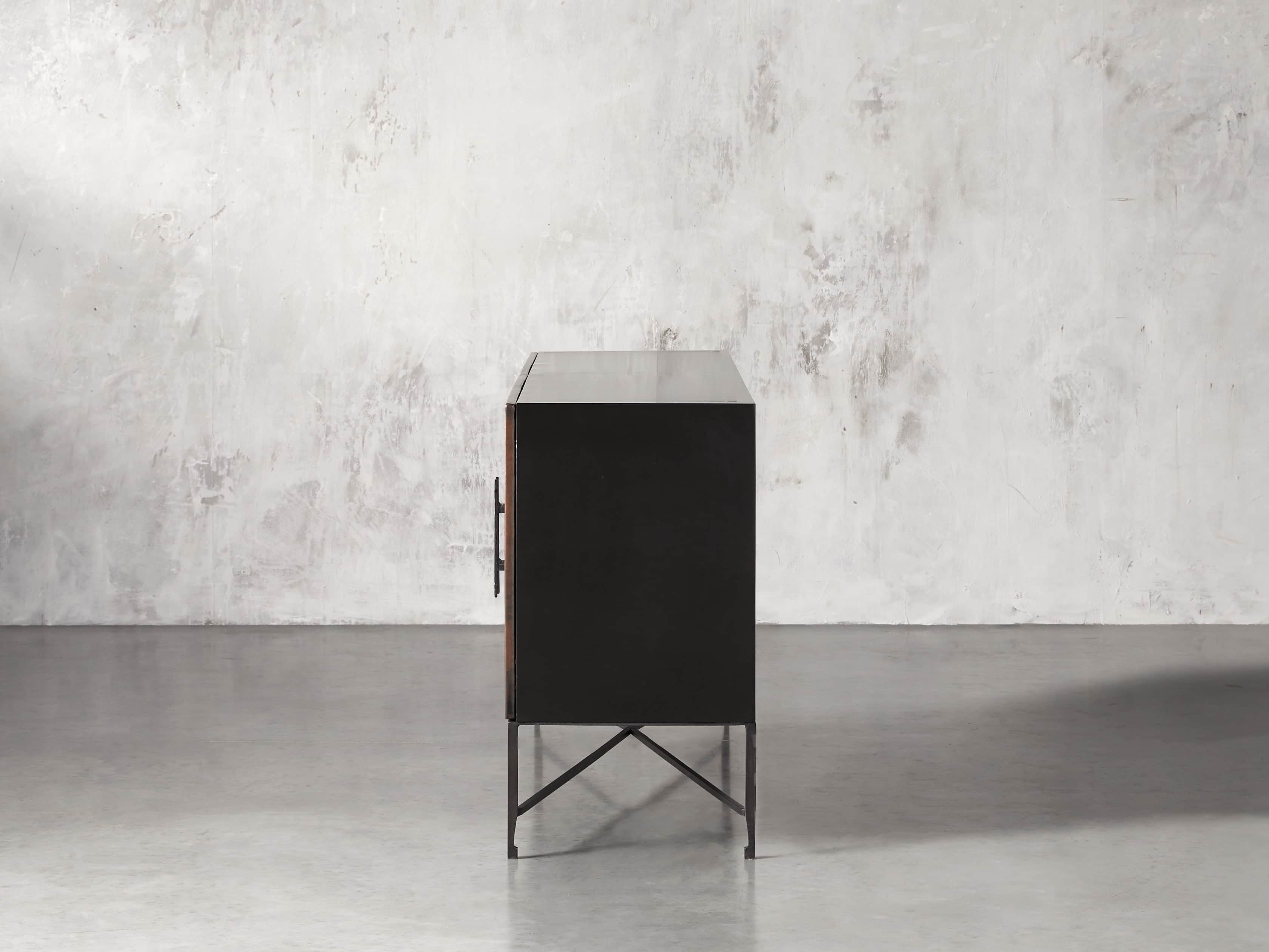 Cahlo 69" Chocolate Copper Credenza