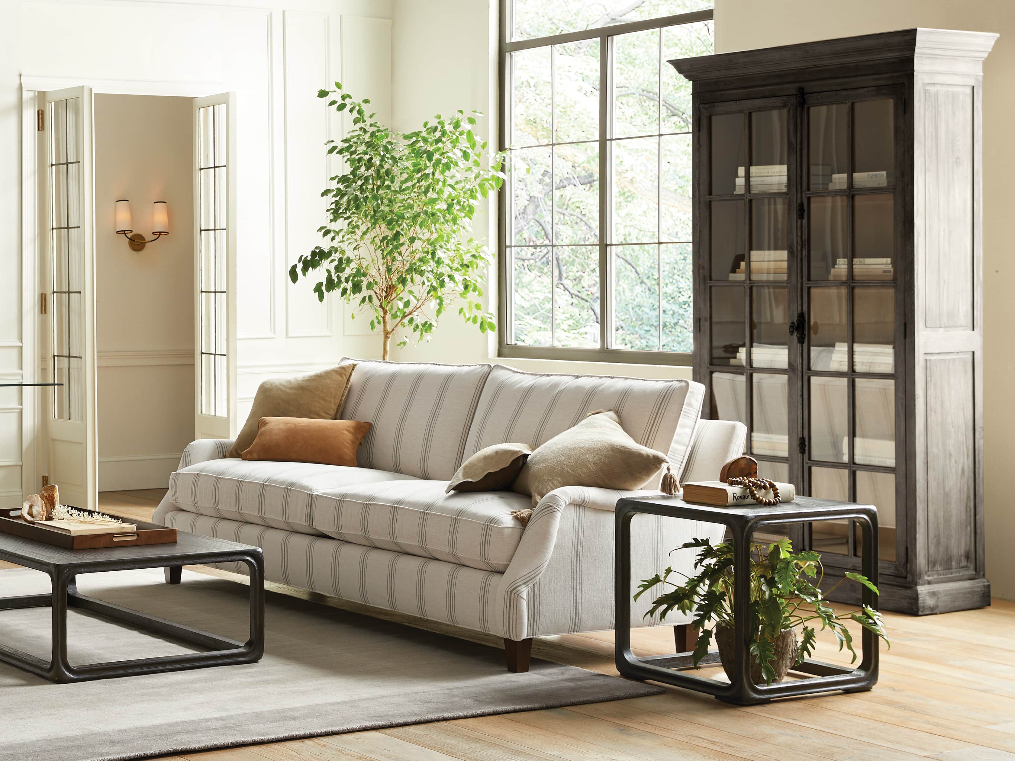Chorus Theory 54" Cabinet With Glass Doors in Ebony, slide 4 of 5