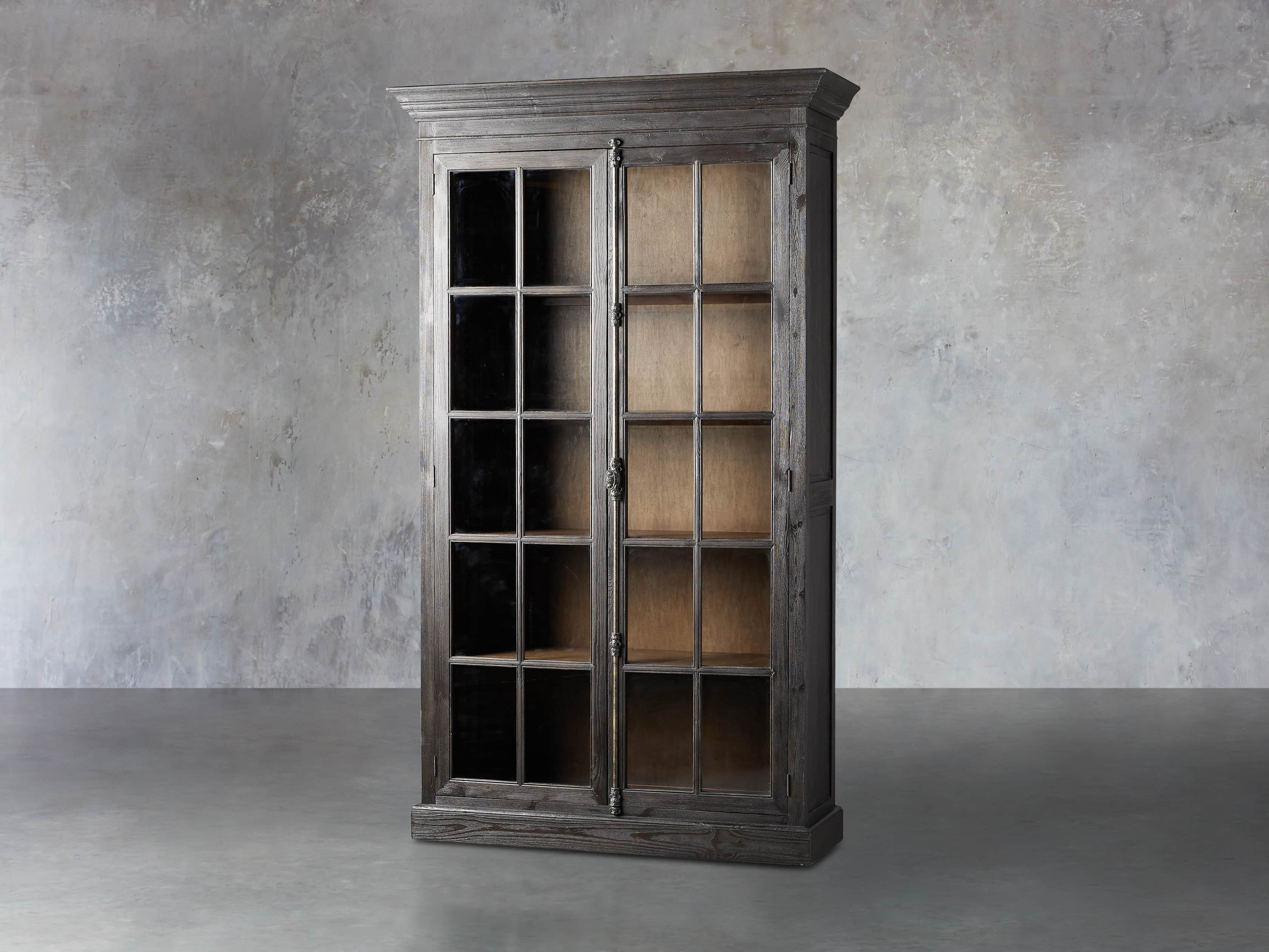 Chorus Theory 54" Cabinet With Glass Doors in Ebony, slide 2 of 4