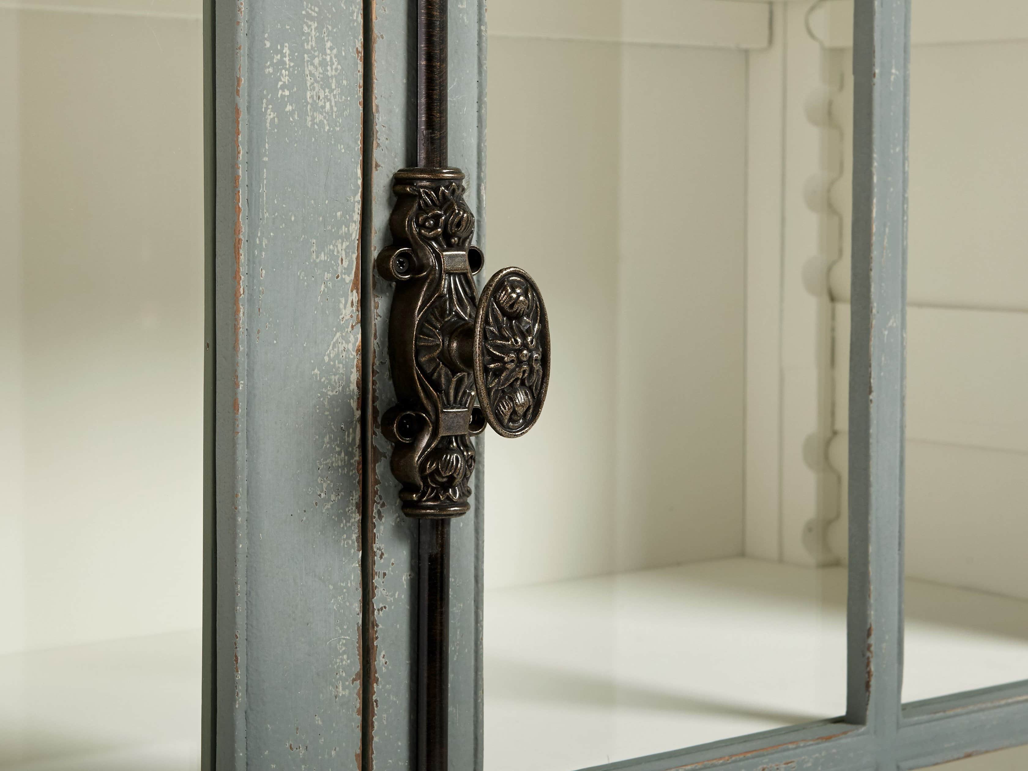 Chorus Theory 54" Cabinet with Glass Doors in Rustic Blue, slide 6 of 6