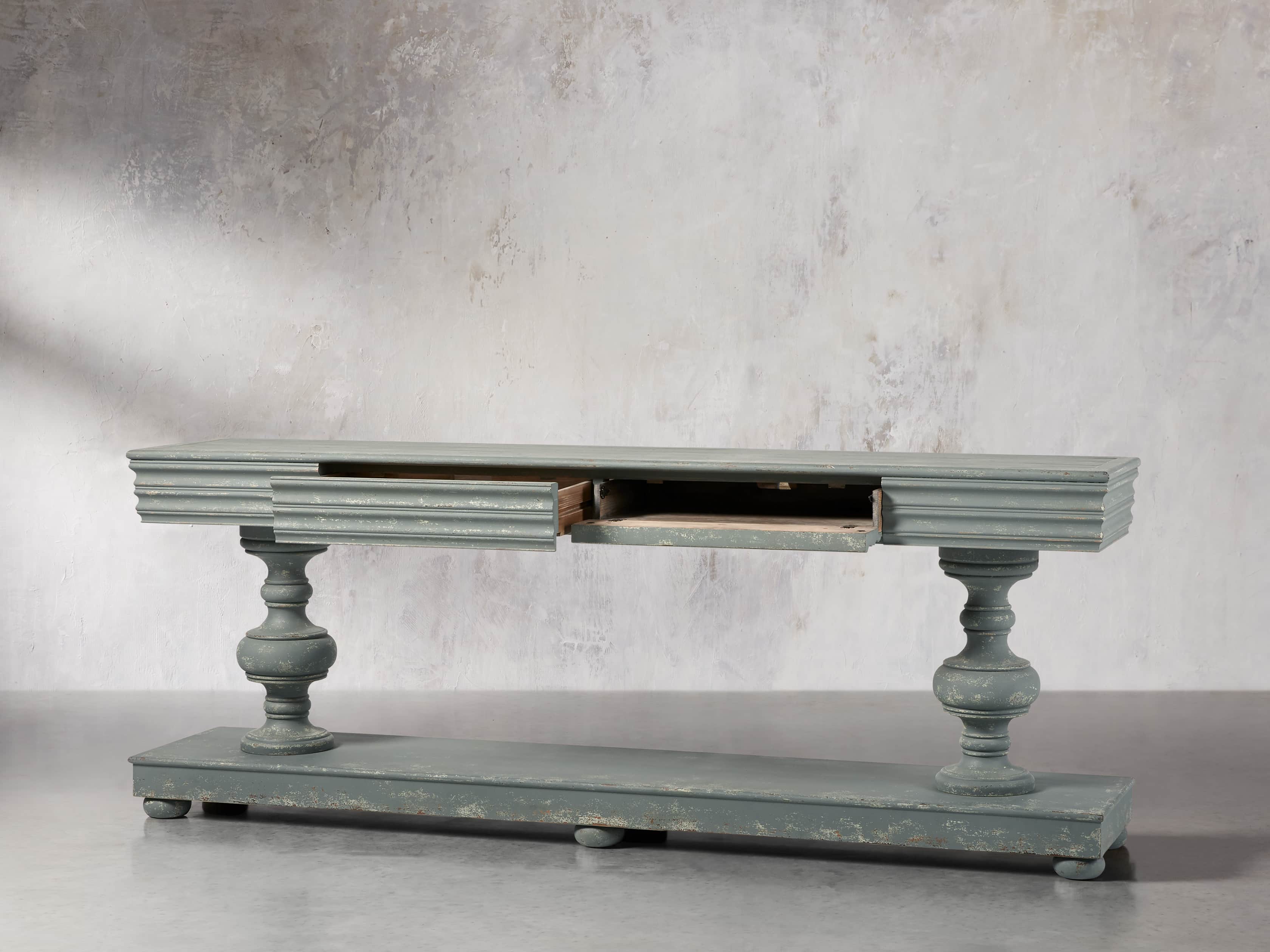 Chorus Theory Media Console in Rustic Blue