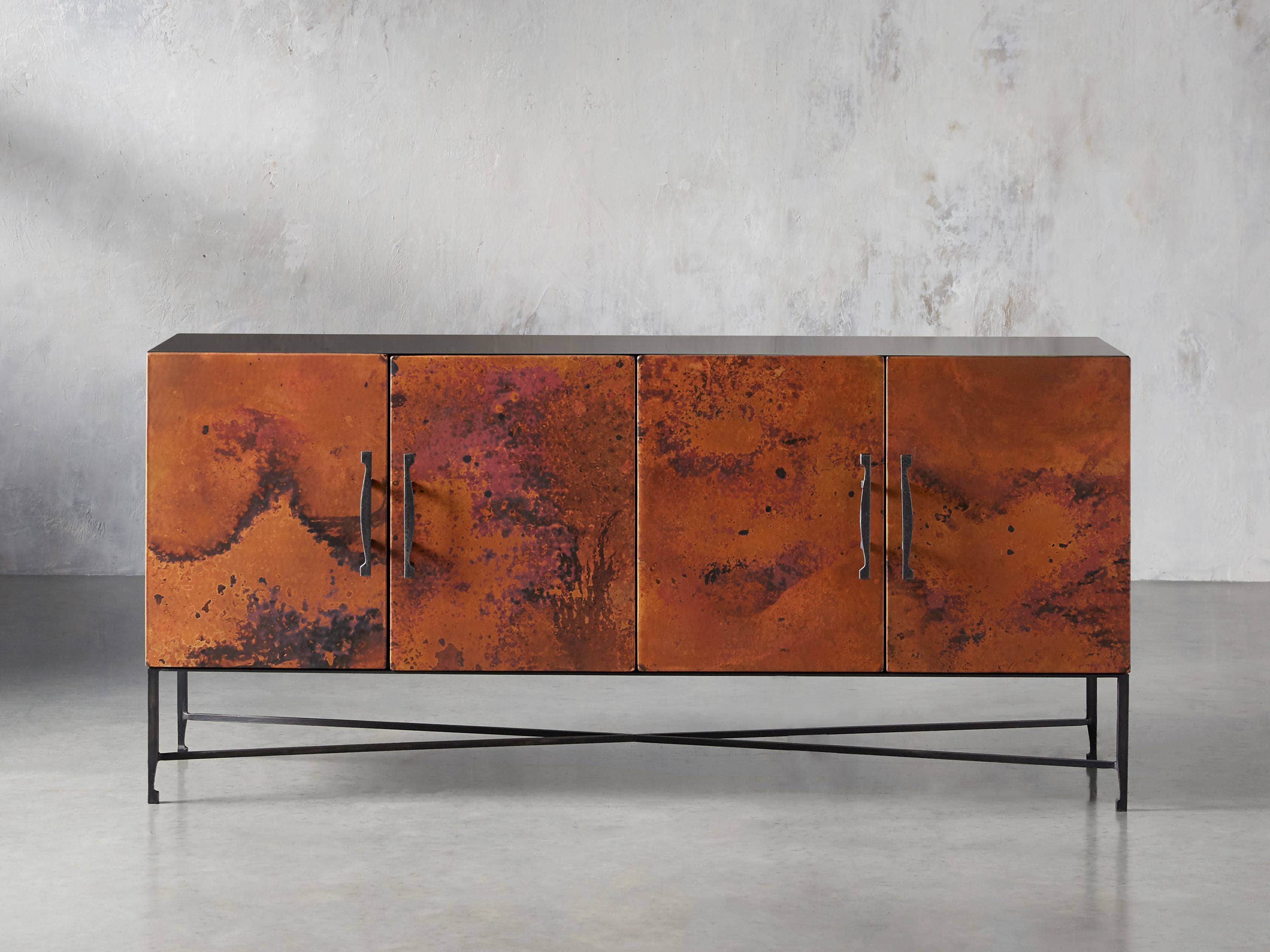 Cahlo 69" Copper Media Console