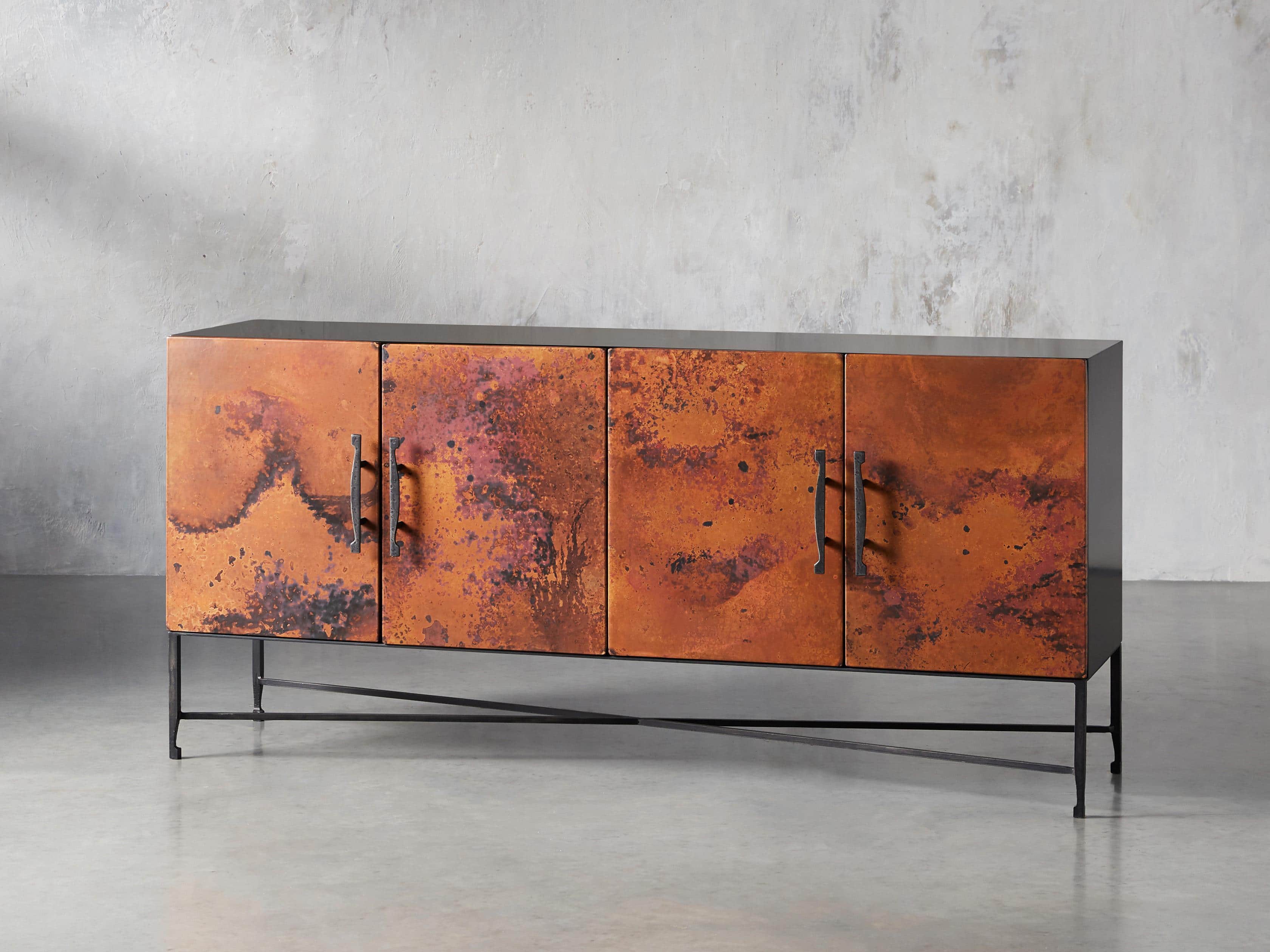 Cahlo 69" Copper Media Console