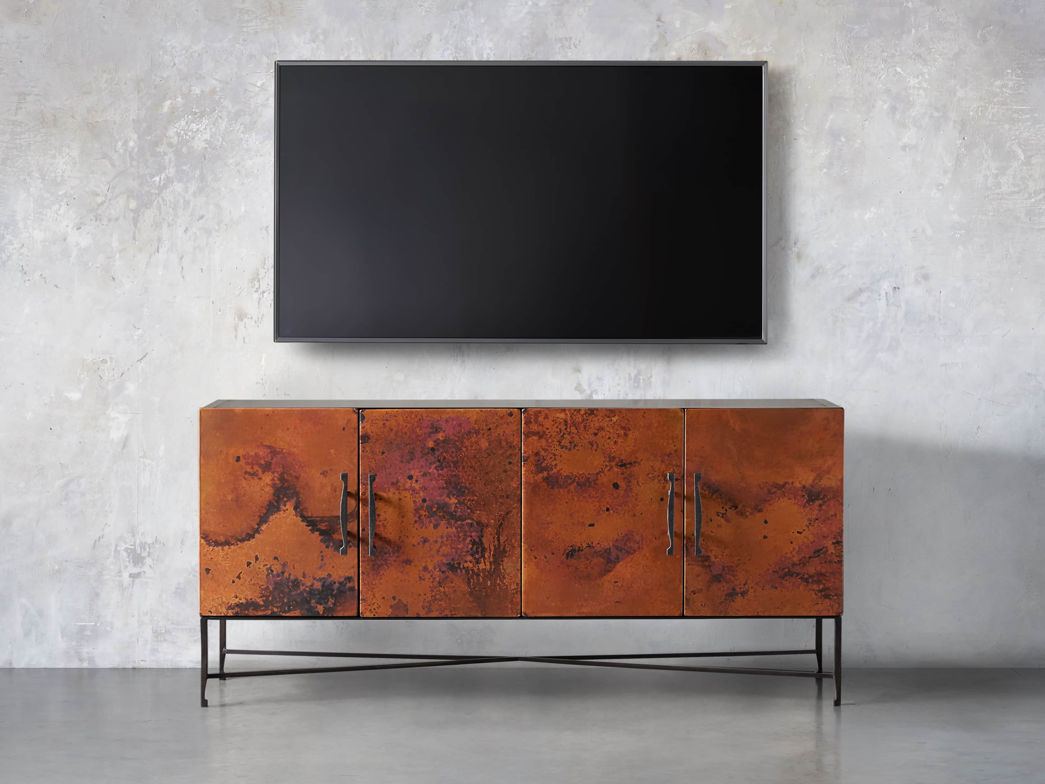 Cahlo 69" Copper Media Console