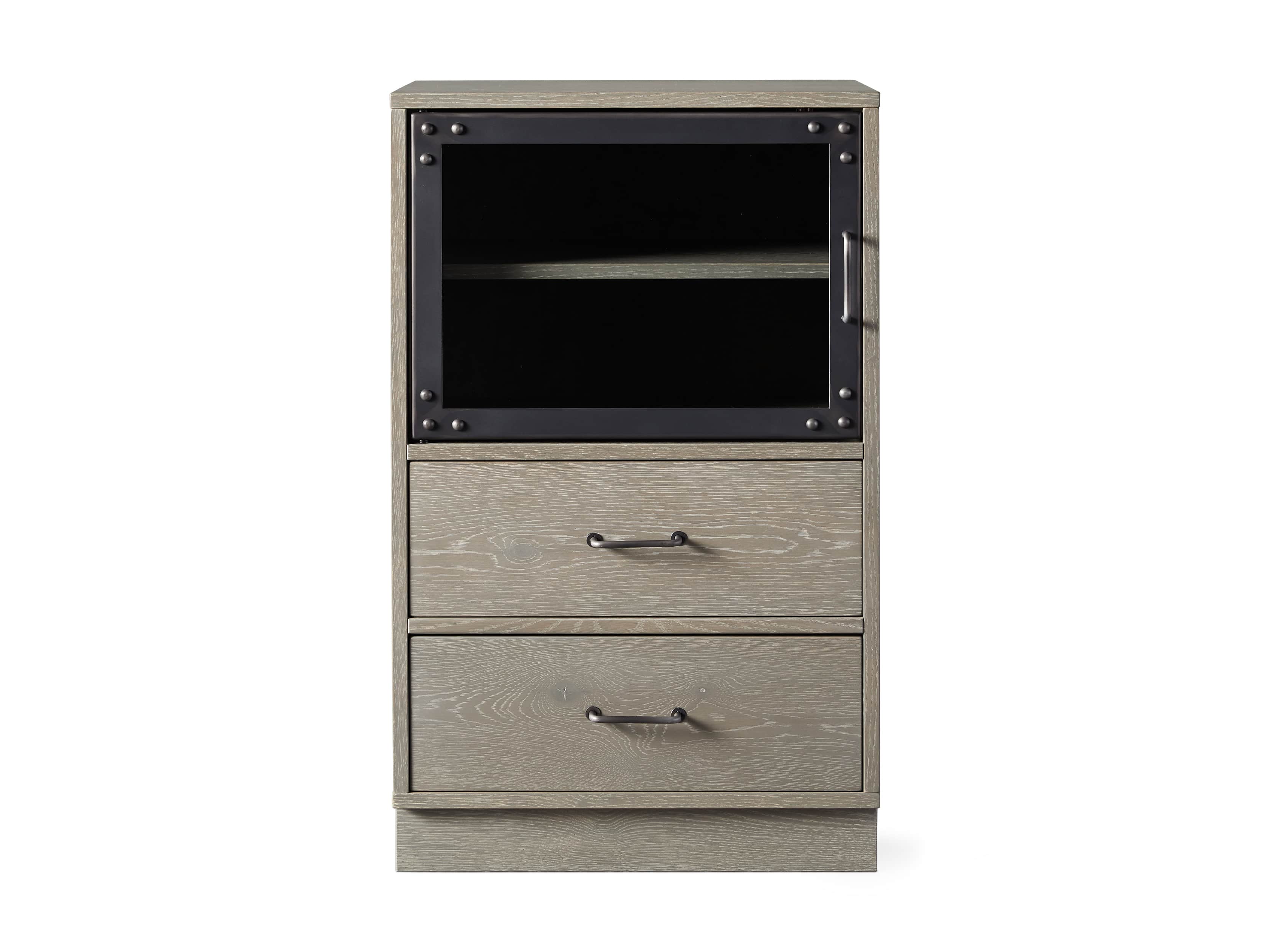 Curiosity Modular 2 Cubby Cabinet in Pebble Grey, slide 5 of 5