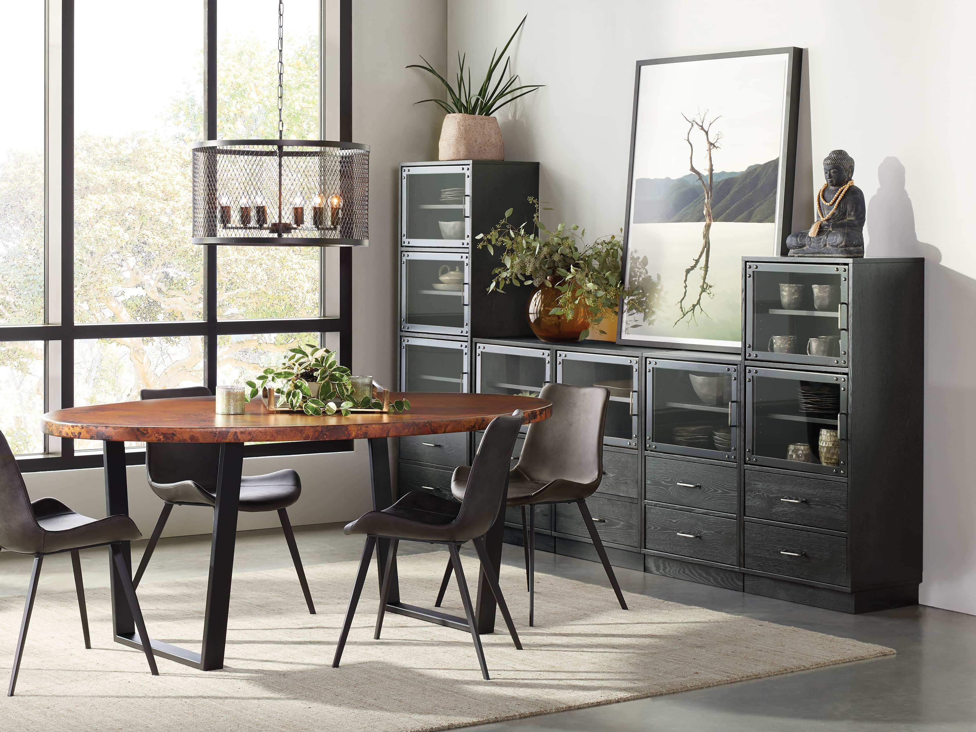 Curiosity Modular 3 Cubby Cabinet in Black, slide 7 of 8