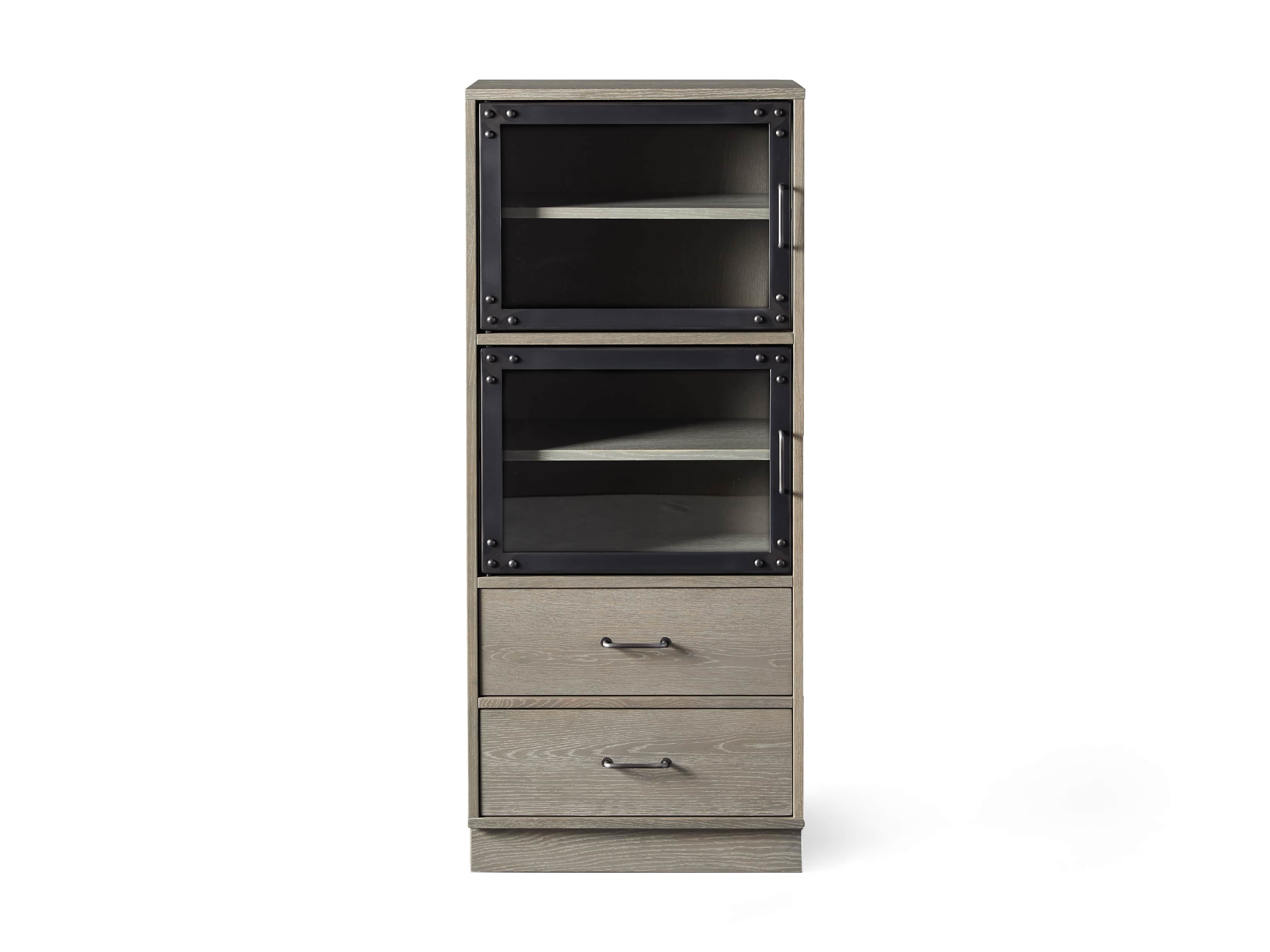 Curiosity Modular 3 Cubby Cabinet in Pebble Grey, slide 6 of 6