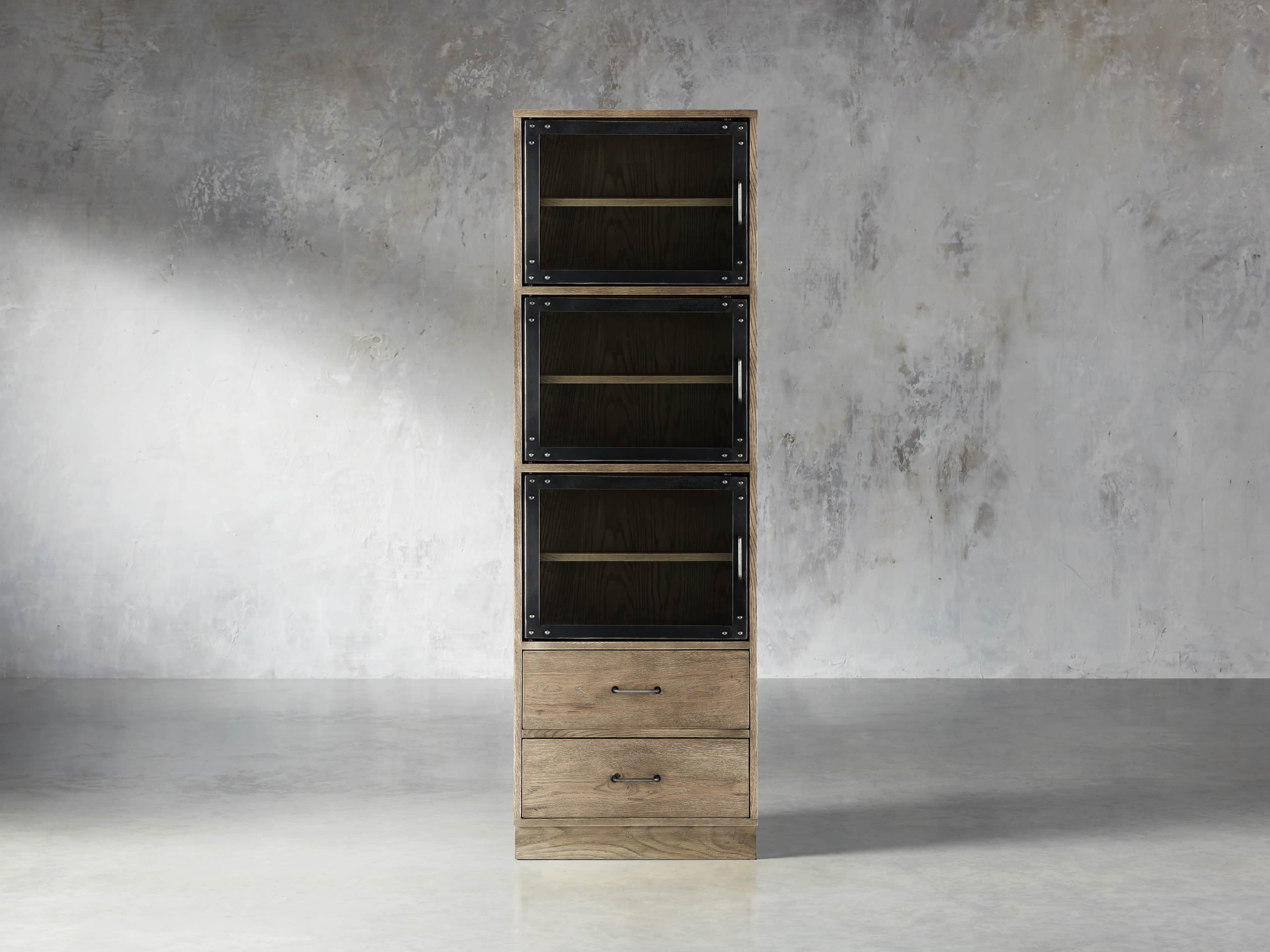Curiosity Modular 4 Cubby Cabinet In Natural, slide 1 of 5