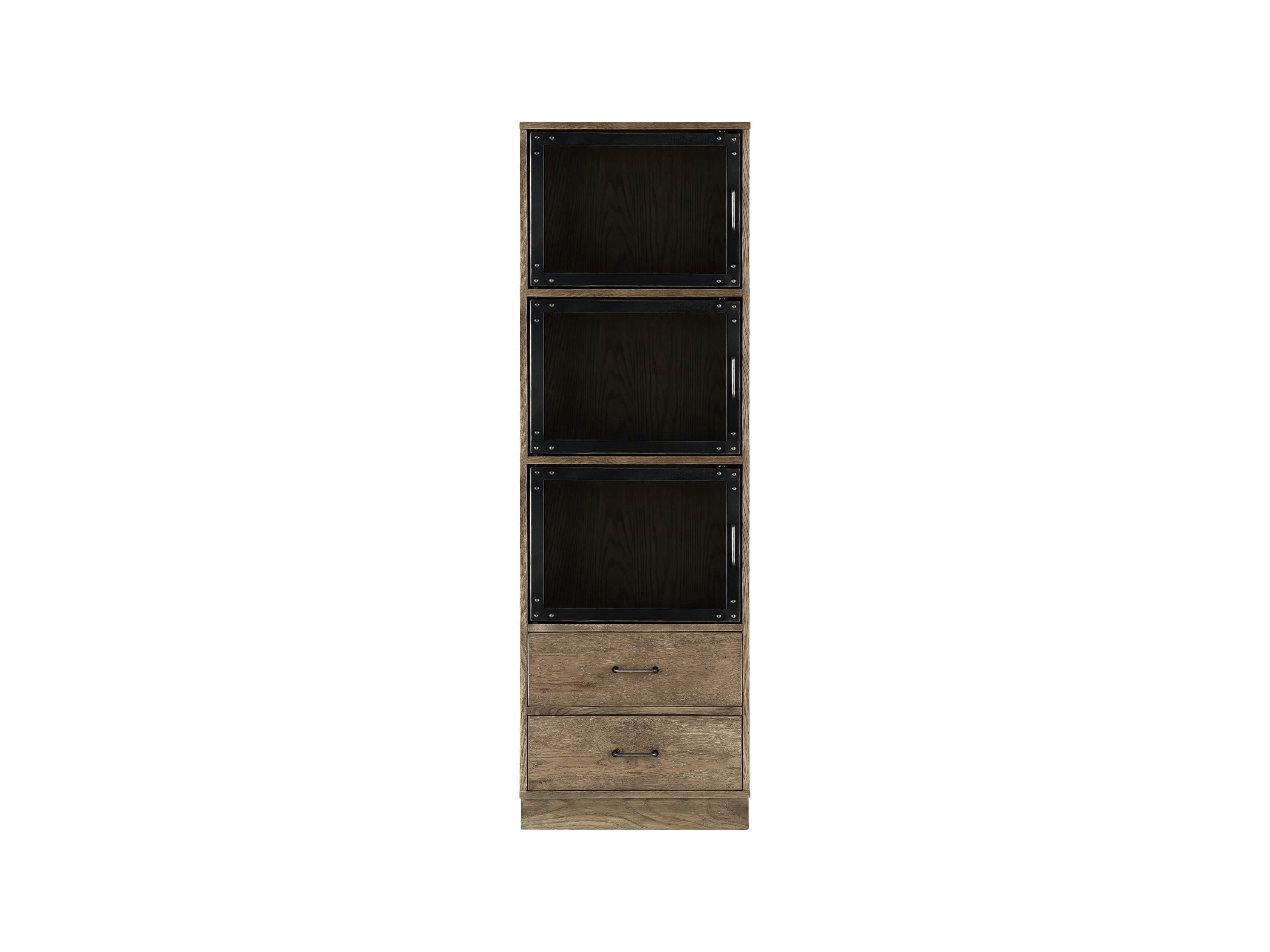 Curiosity Modular 4 Cubby Cabinet In Natural, slide 3 of 5