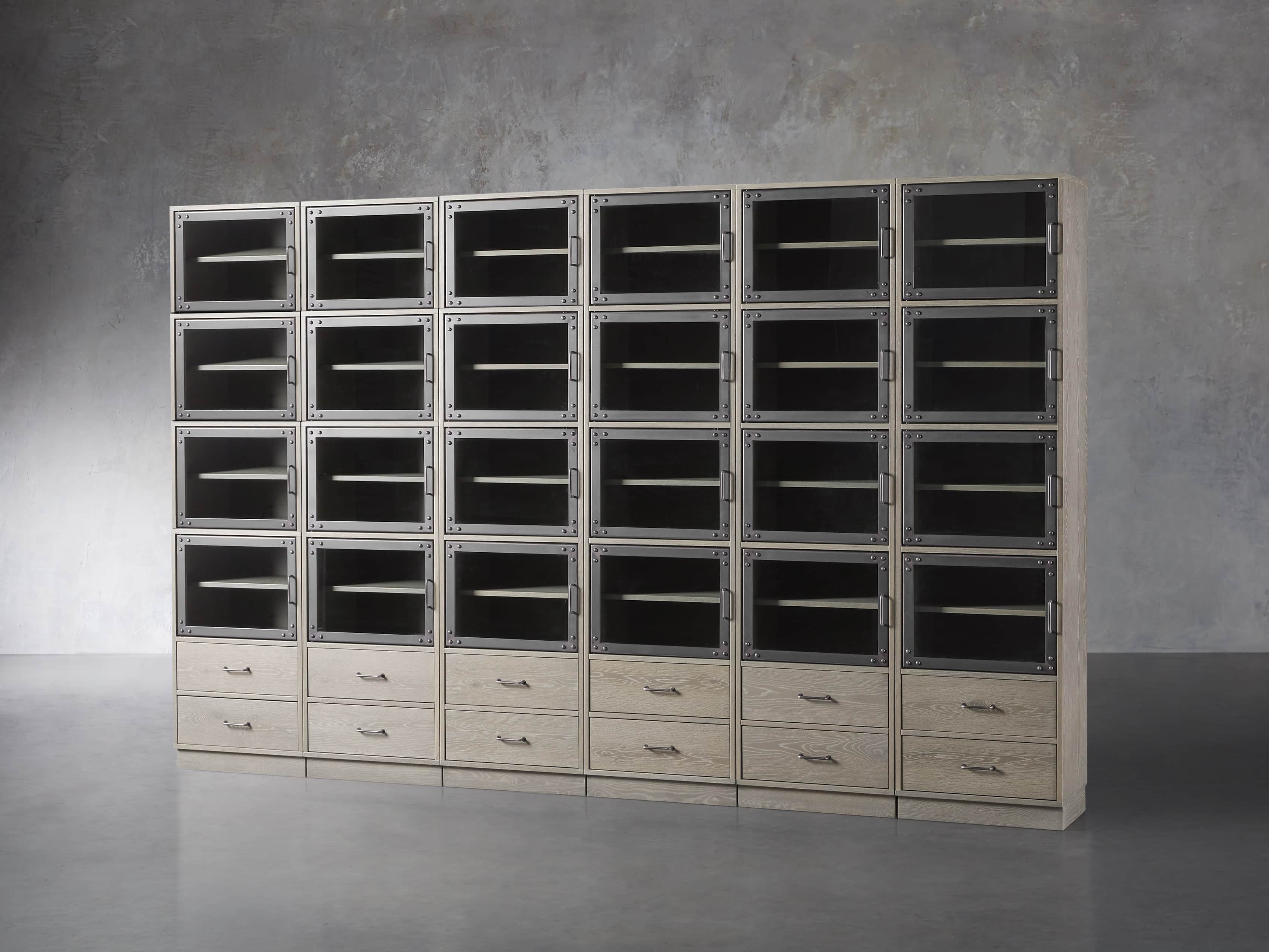 Curiosity Tall Cabinet in Pebble Grey, slide 2 of 4