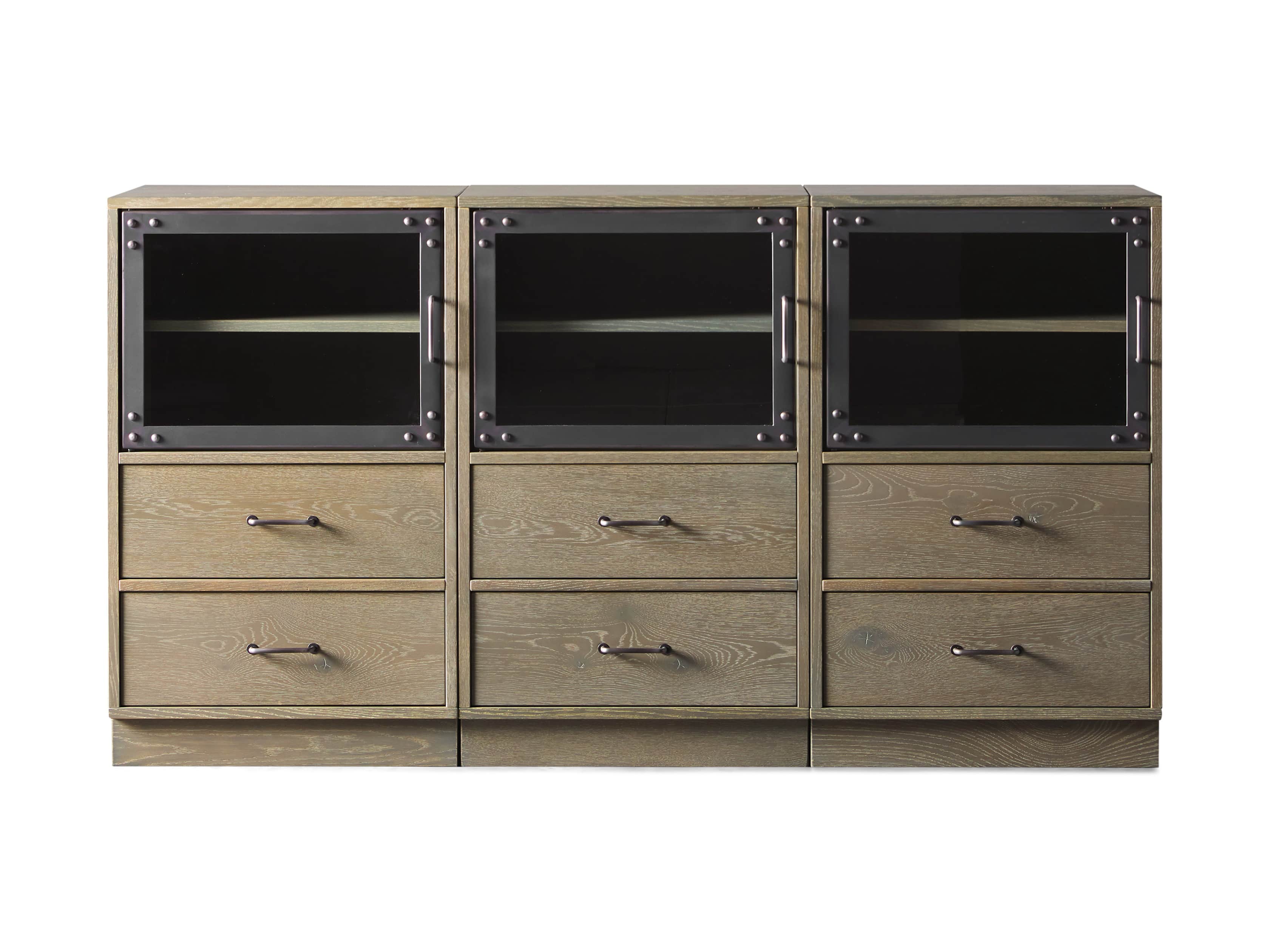 Curiosity 66" Display Media Wall Unit in Natural, slide 4 of 4
