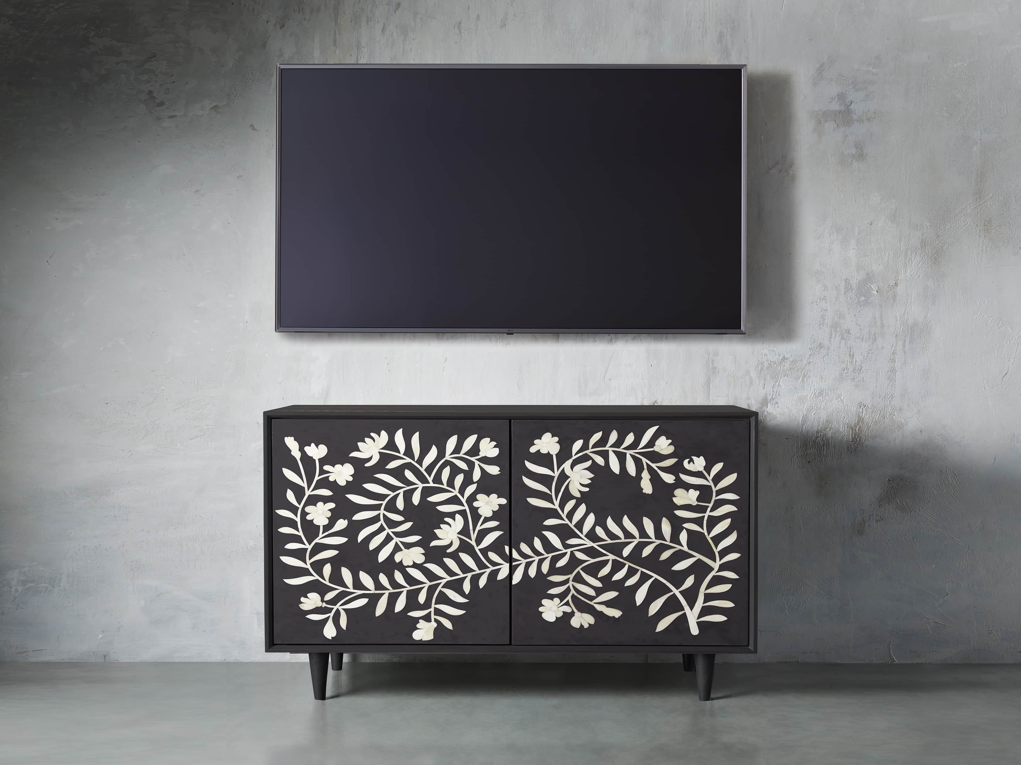 Divya 43" Two Door Cabinet in Night, slide 4 of 5