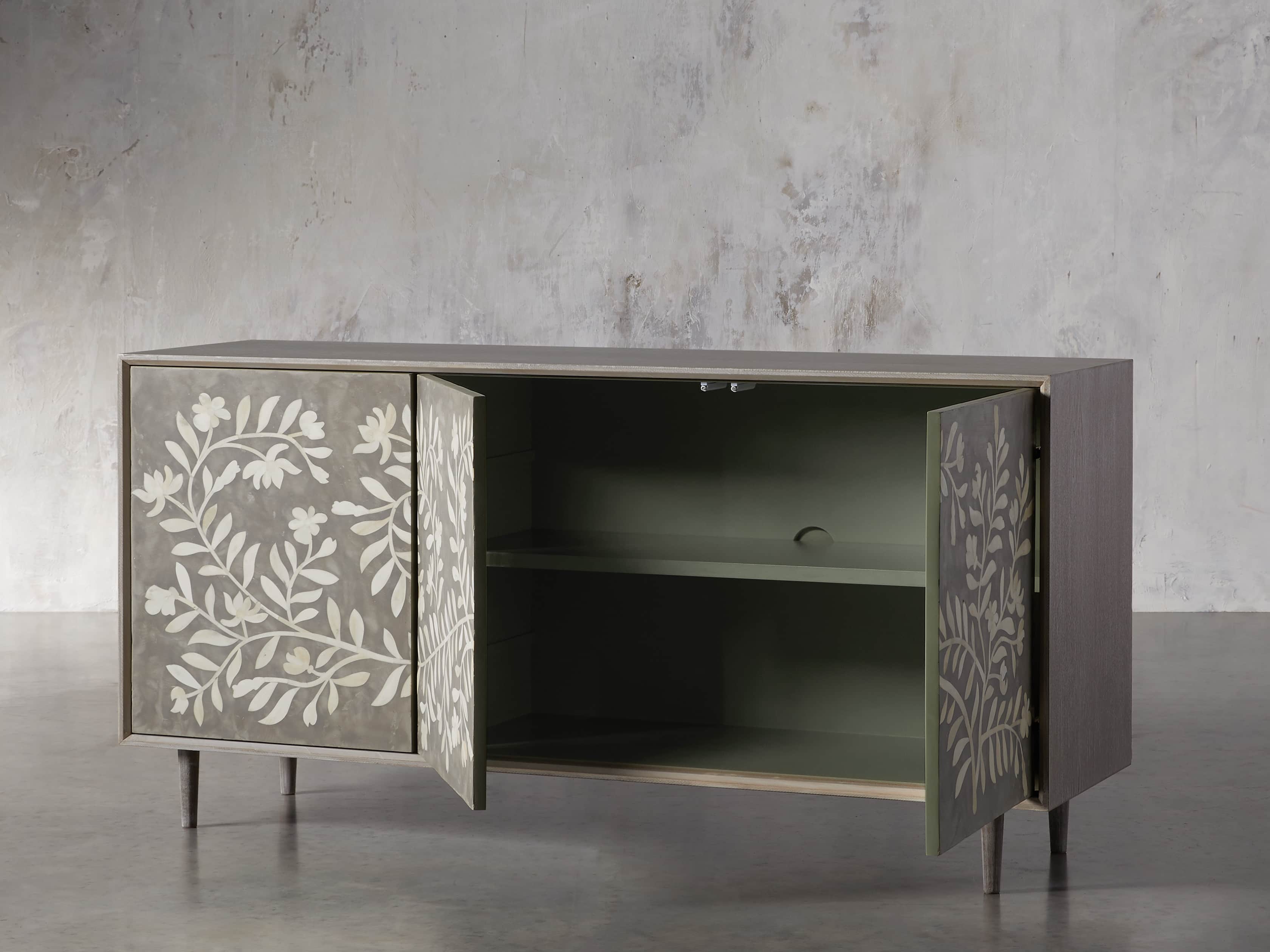 Divya 64" Media Console in Dusk, slide 4 of 8