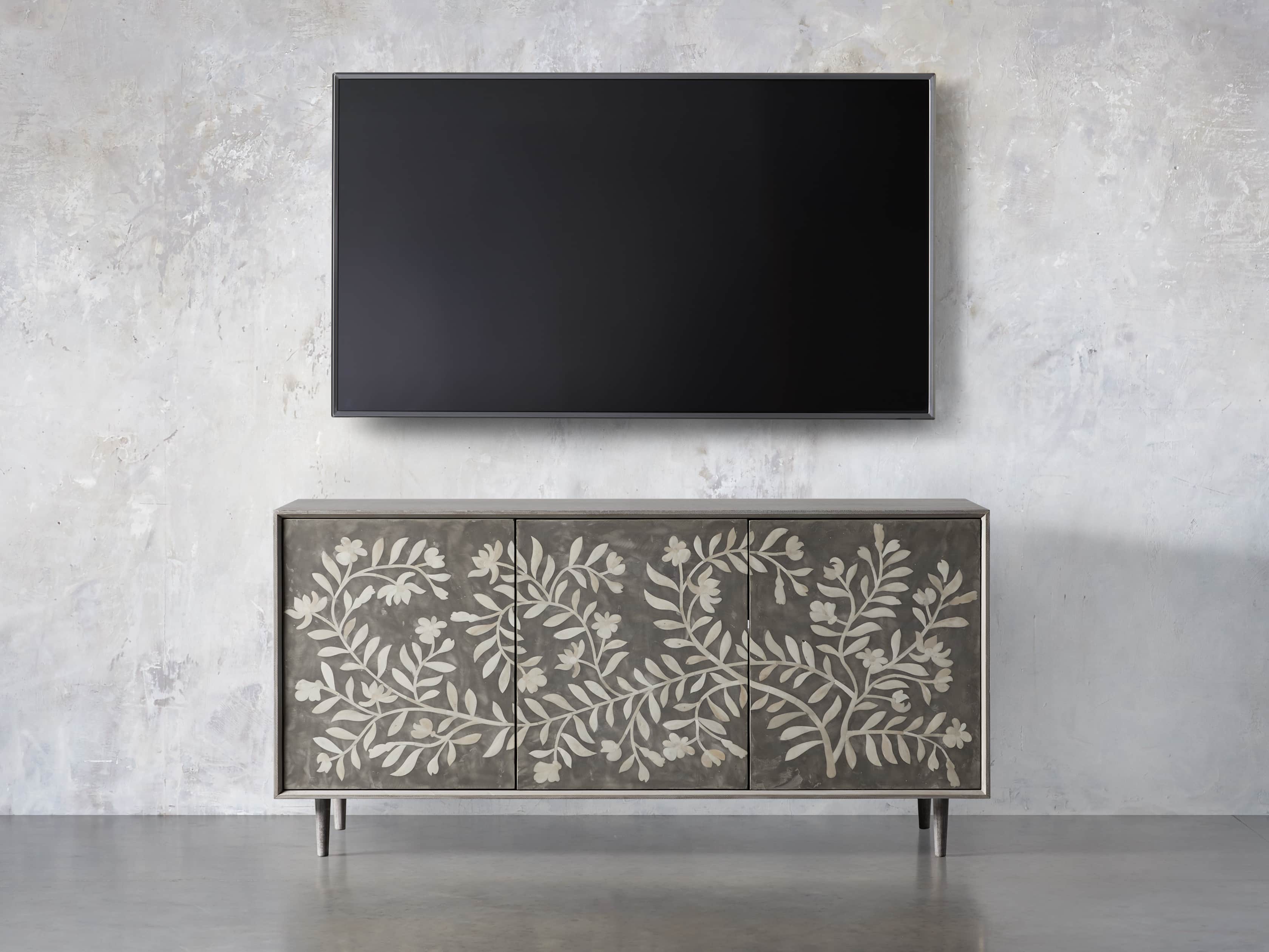 Divya 64" Media Console in Dusk, slide 5 of 8