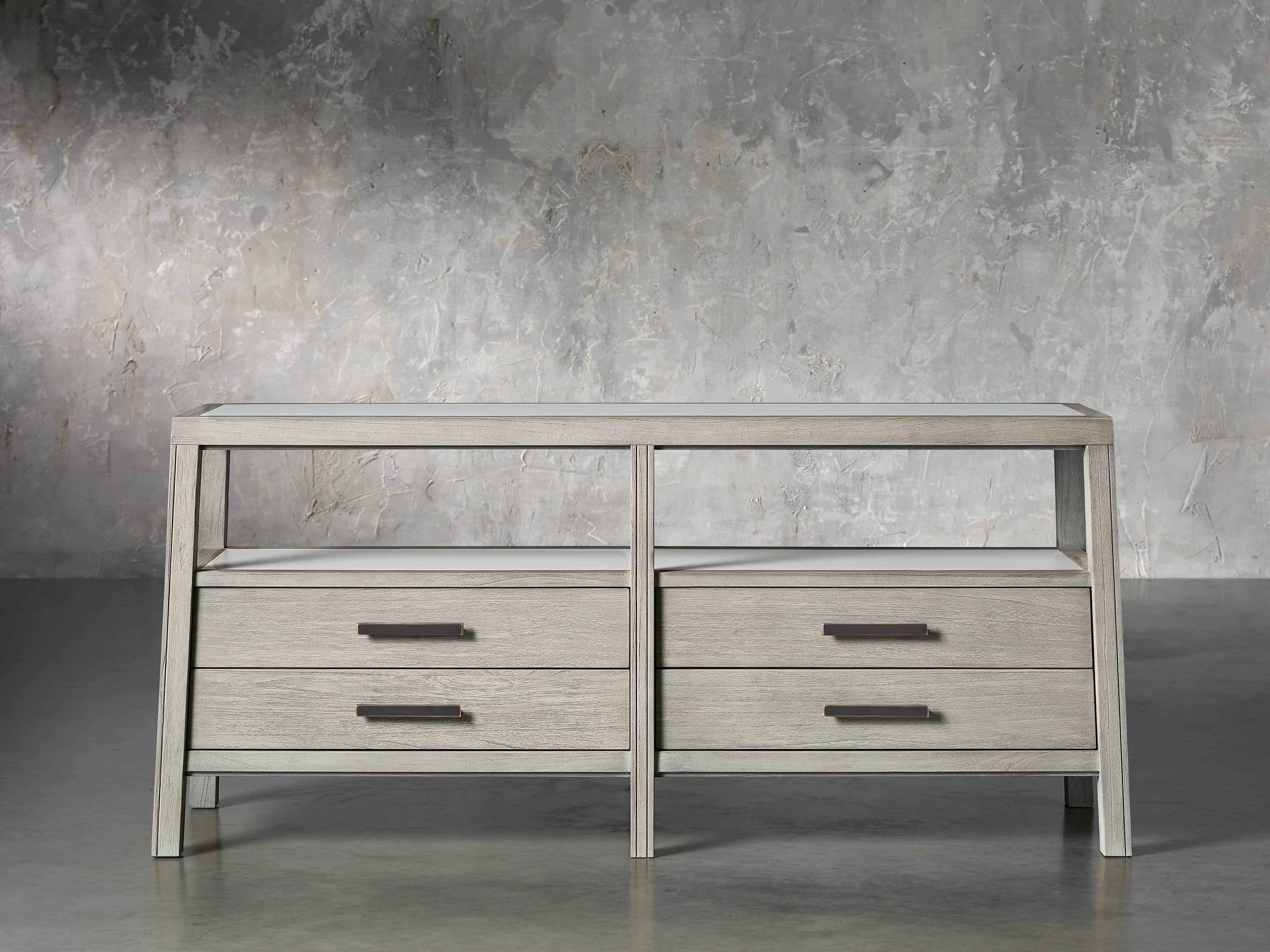 Euclid 70" Media Console in Boulder Grey, slide 1 of 5