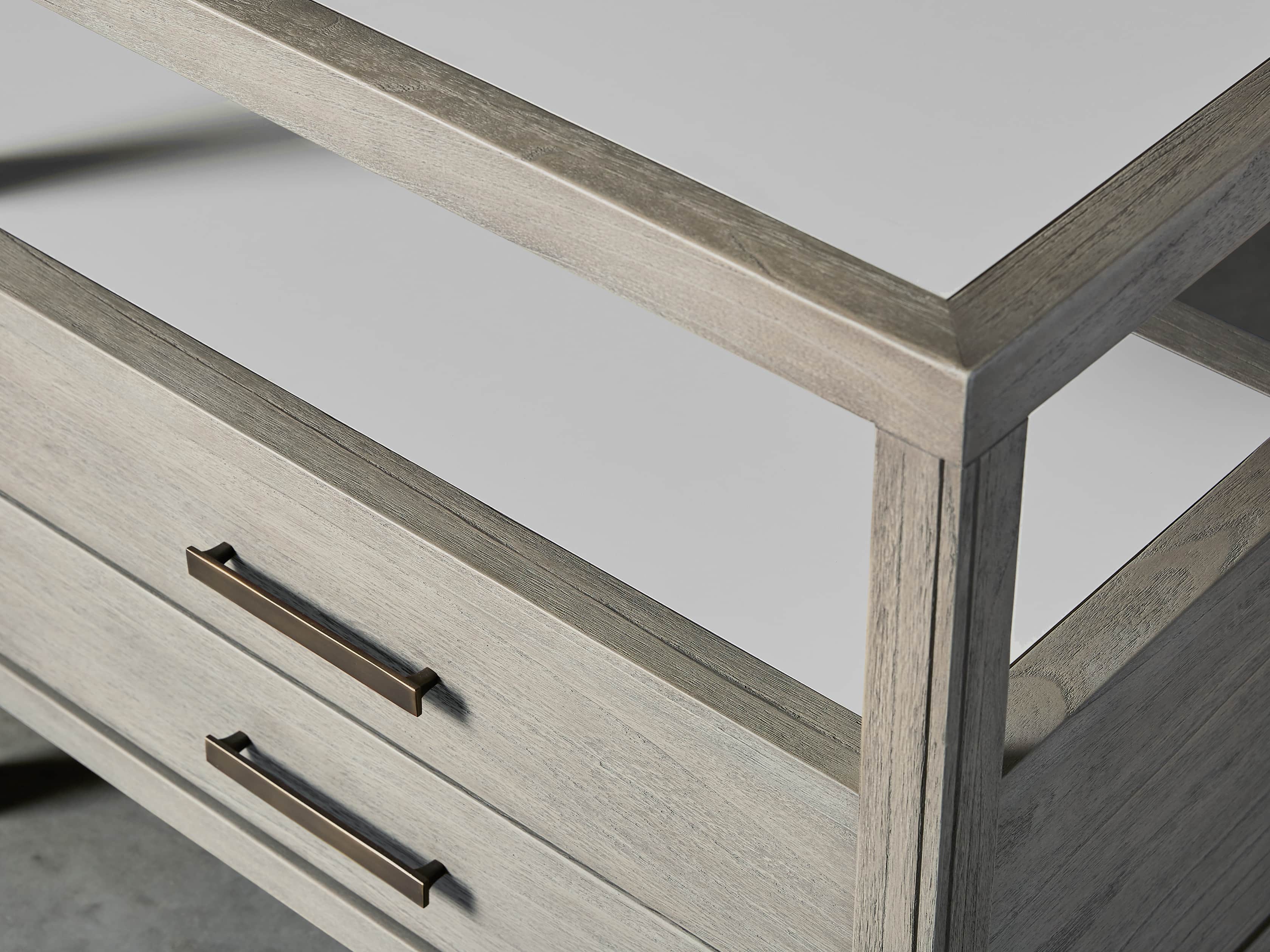 Euclid 70" Media Console in Boulder Grey, slide 4 of 5