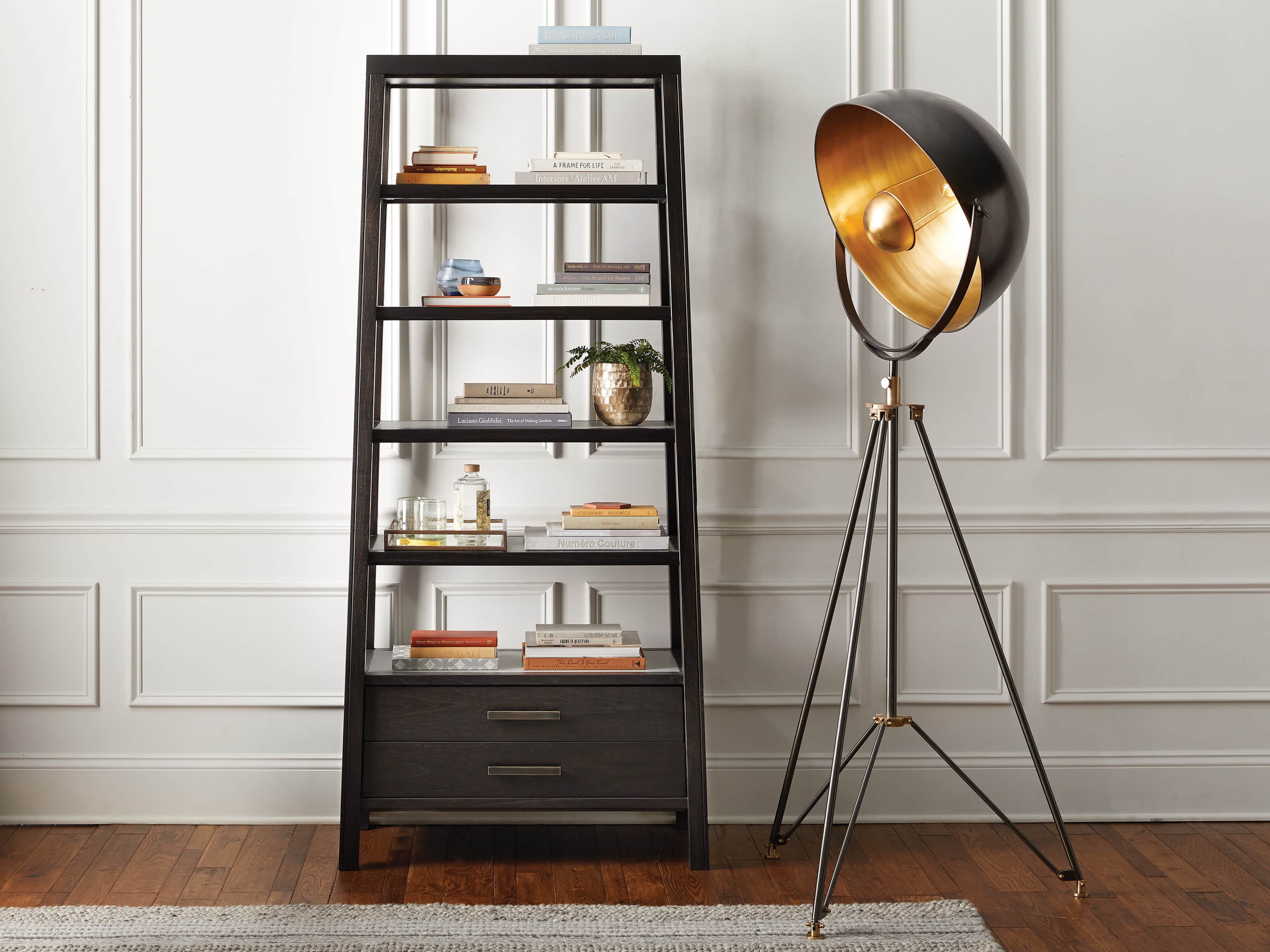 Euclid 36" Single Bookcase in Ristretto, slide 1 of 6