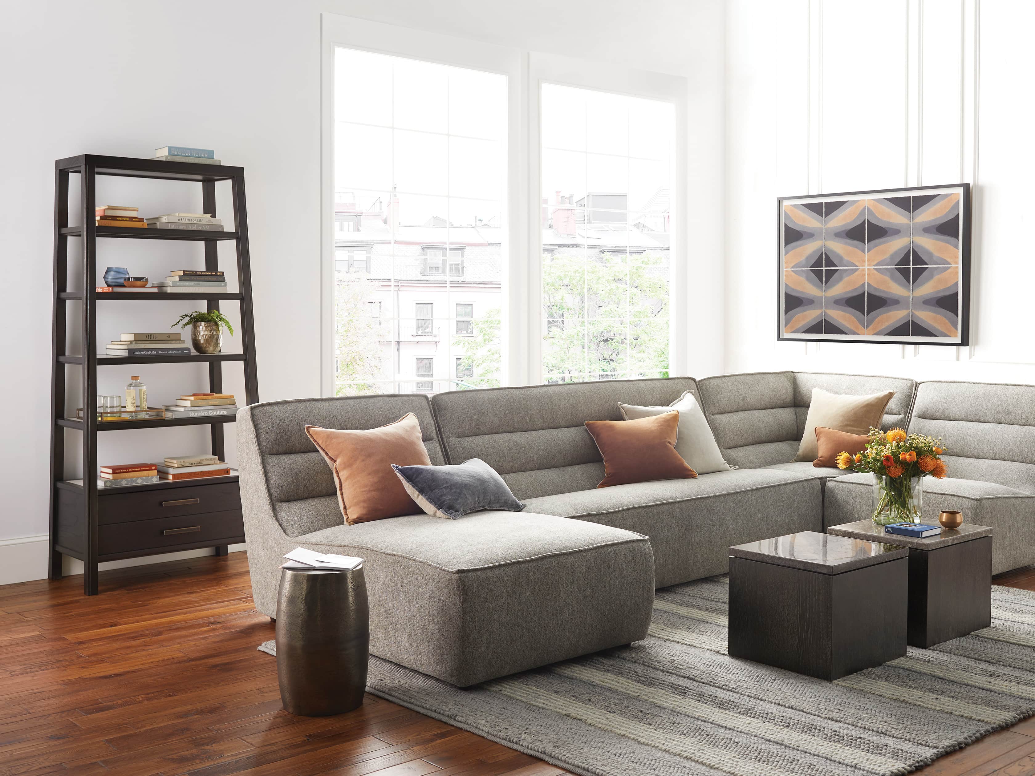 Euclid 36" Single Bookcase in Ristretto, slide 5 of 6