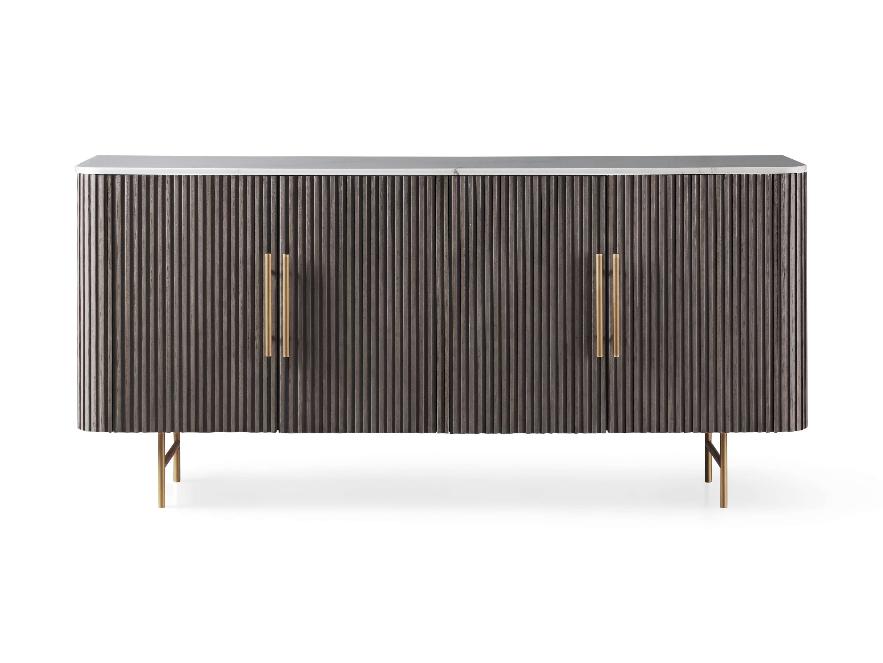 Finnley 71" Media Console in Liath Smoke, slide 9 of 10