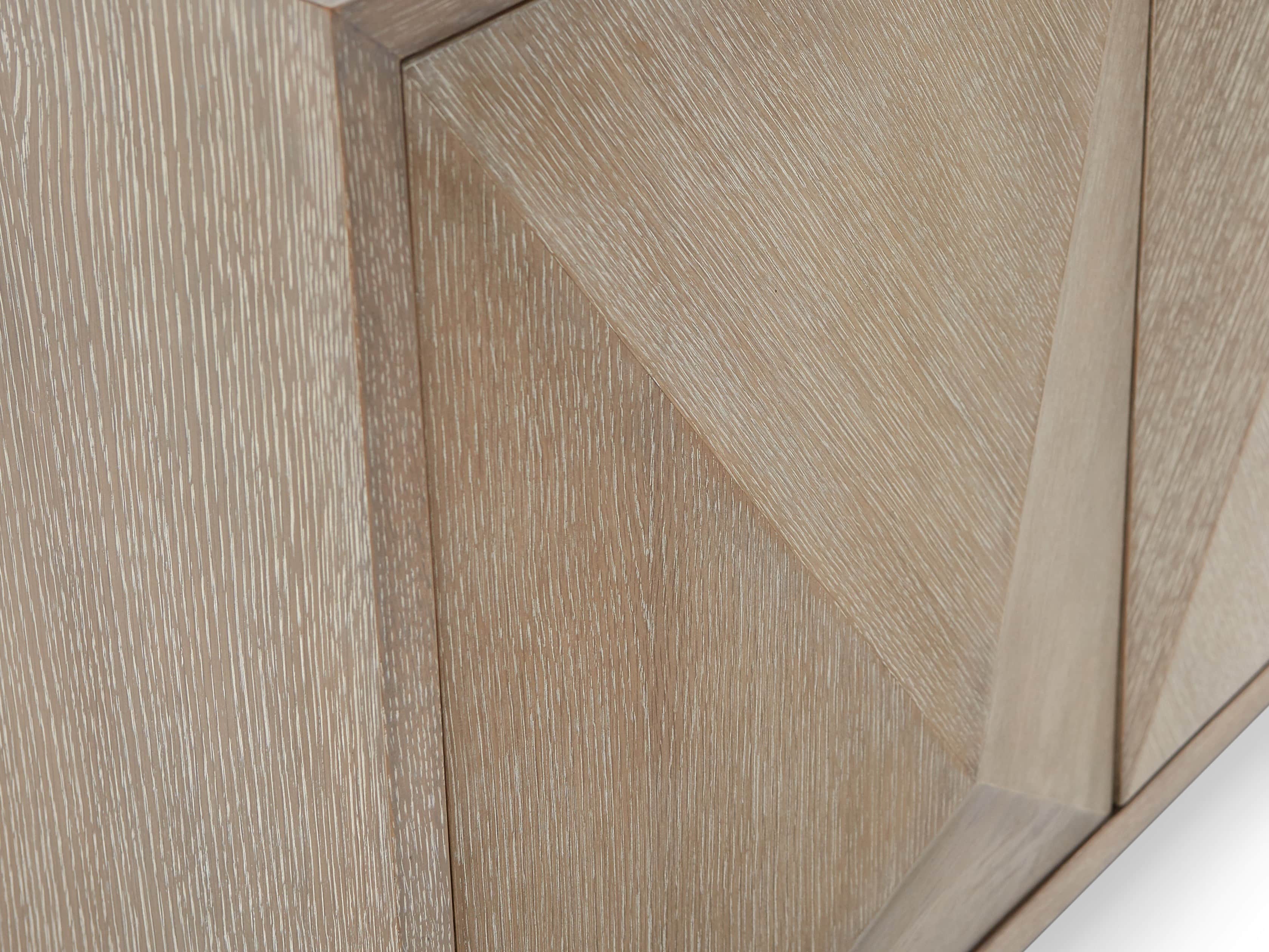 Geometric 69" Media Cabinet in Jepara Natural