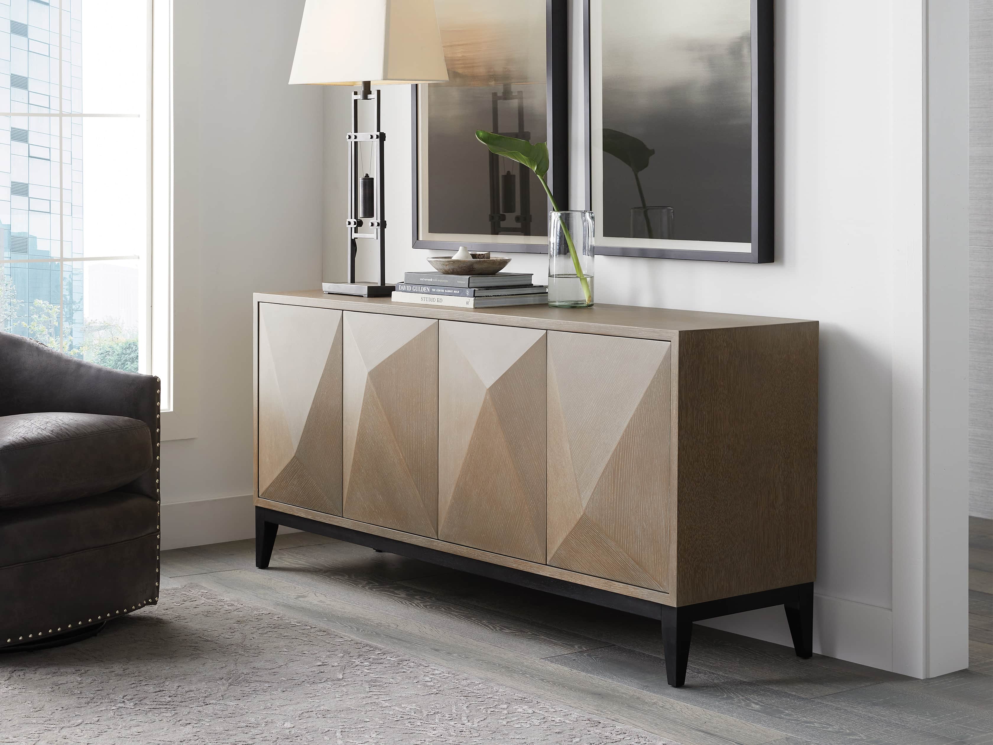 Geometric Media Console Arhaus