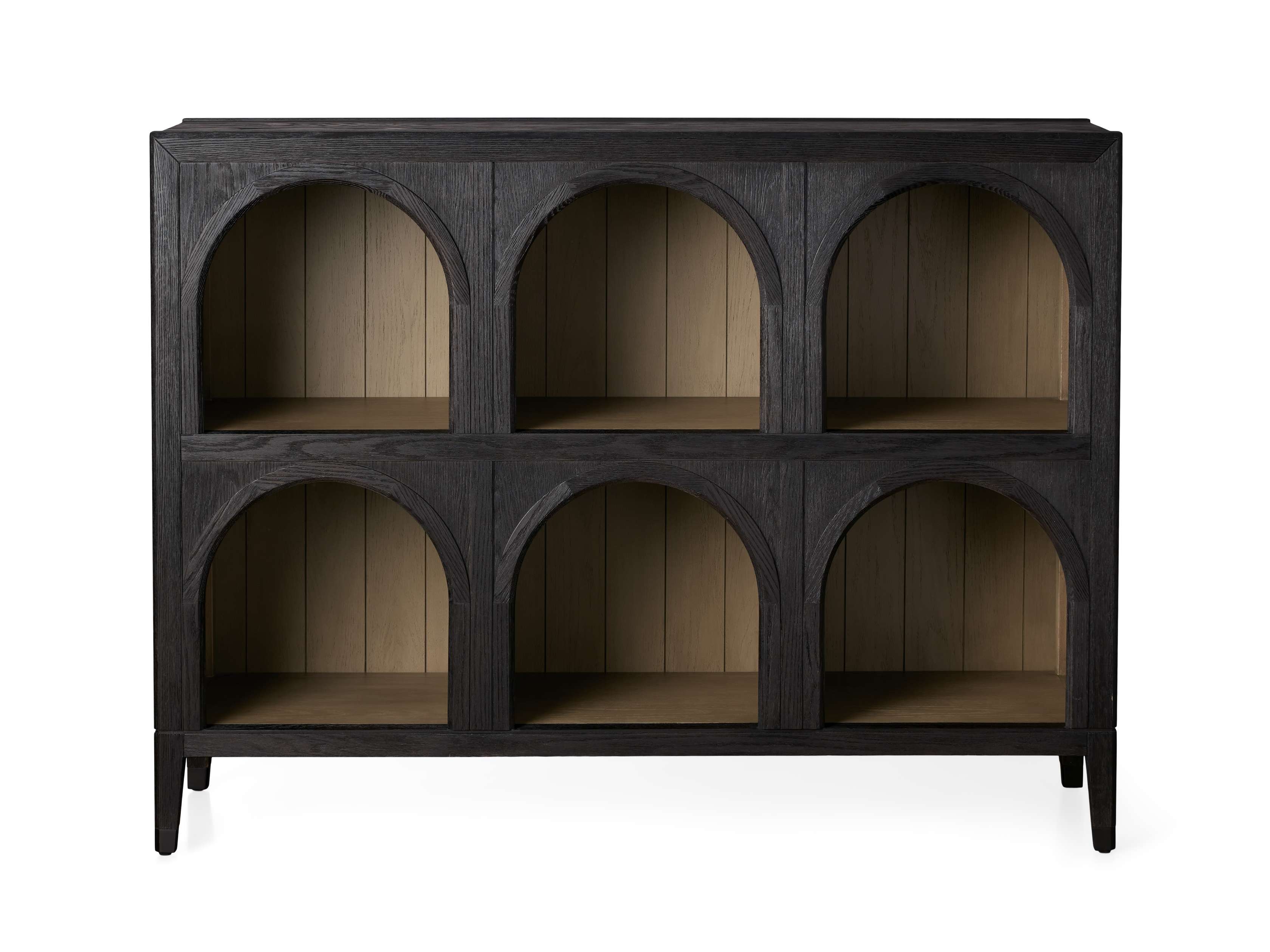 Arhaus Hattie 61" Arched Storage in Bahasa Brown The Summit