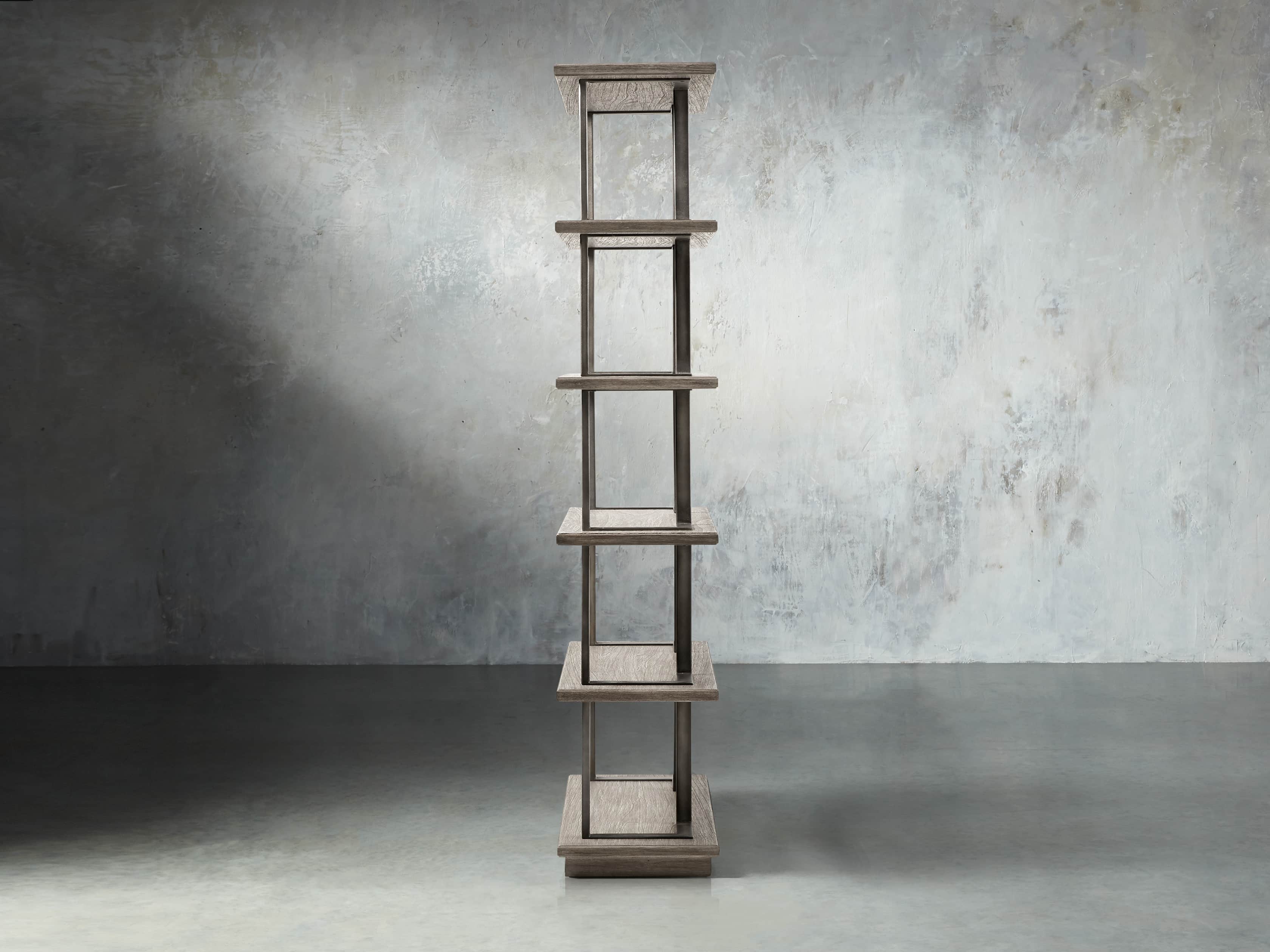Madison 40" Single Bookcase in Stone on Ash