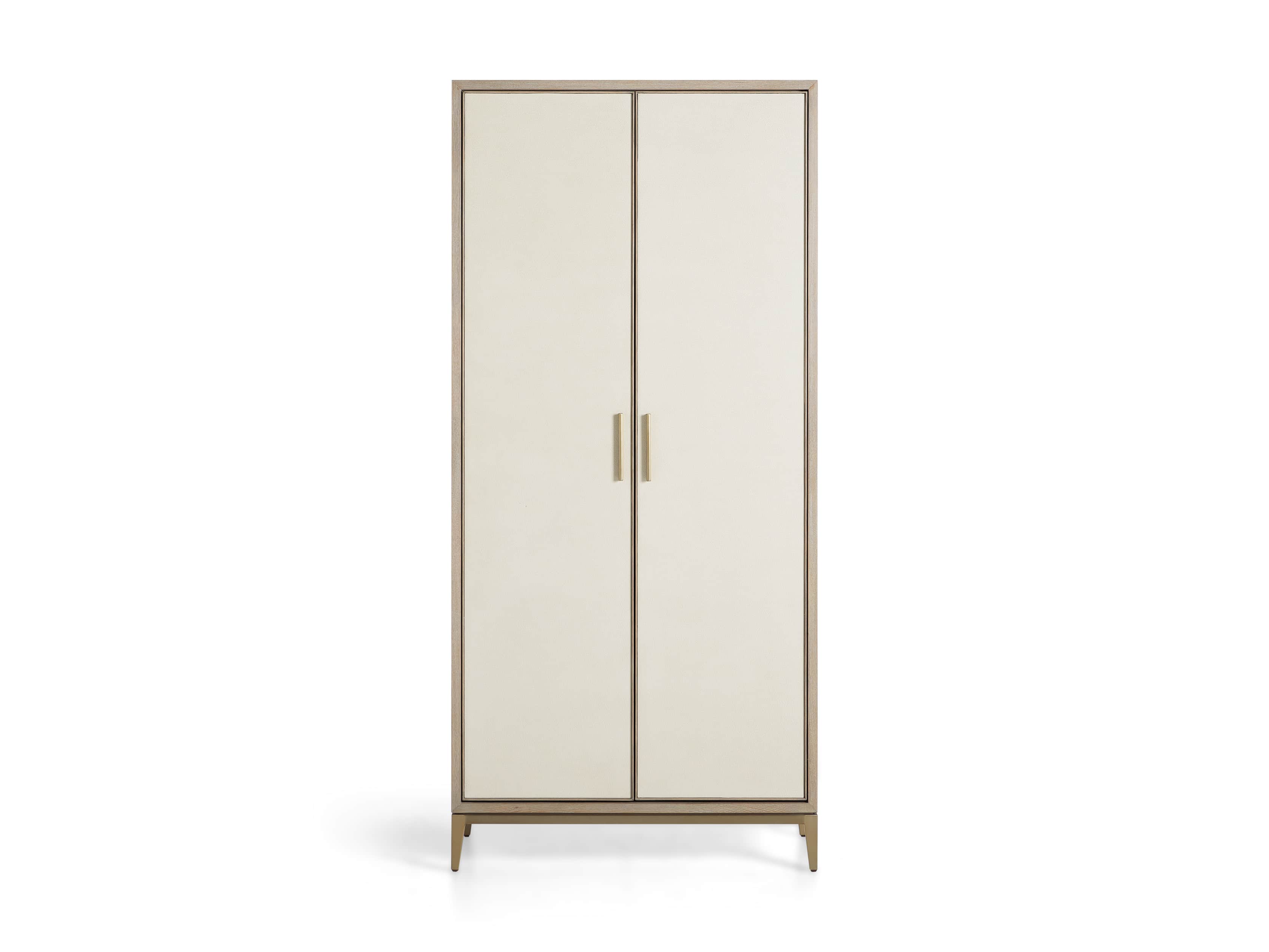 Malone 38" Display Cabinet in Shagreen Bone, slide 8 of 9