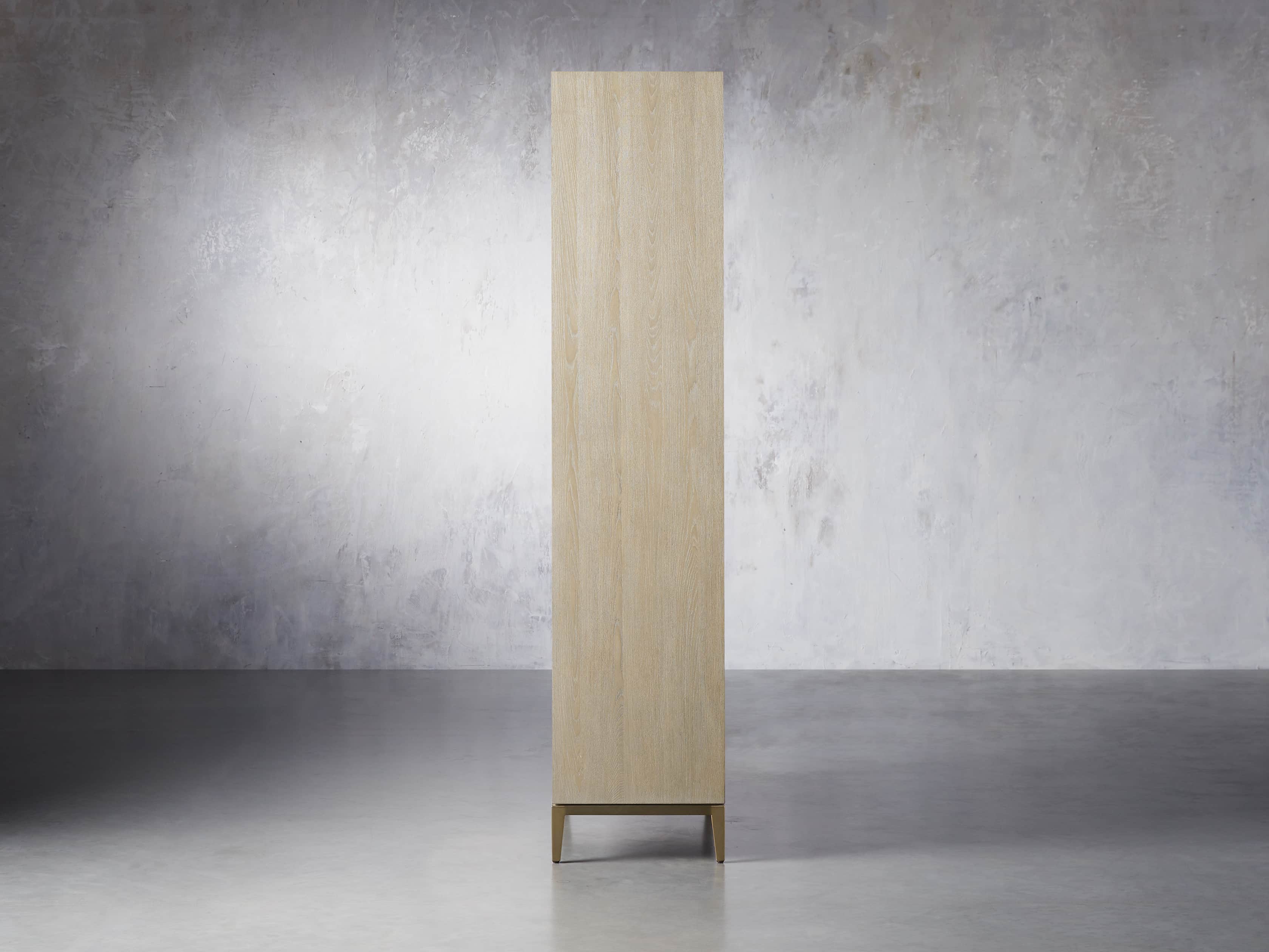 Malone 38" Display Cabinet in Shagreen Bone, slide 4 of 9