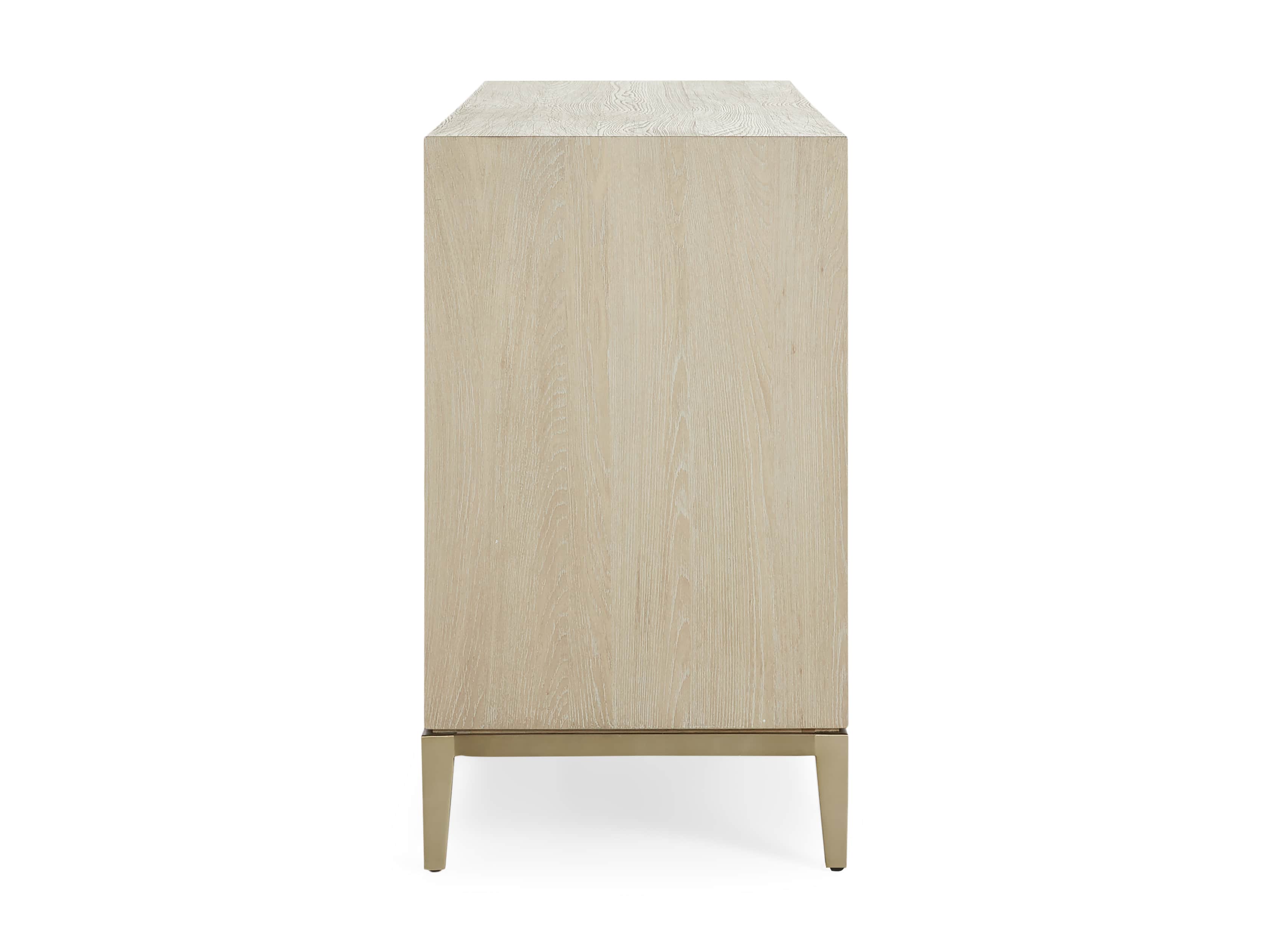 Malone 71" Media Console with Glass Doors in Shagreen Bone, slide 10 of 10