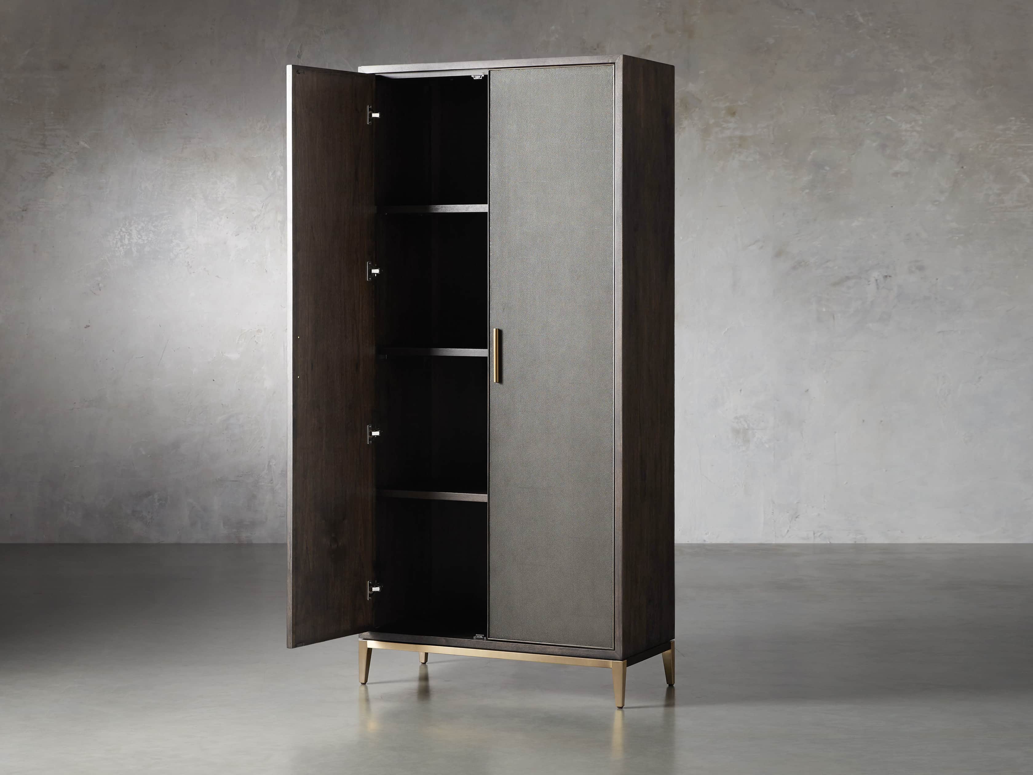 Malone 38" Display Cabinet in Dark Walnut, slide 3 of 7