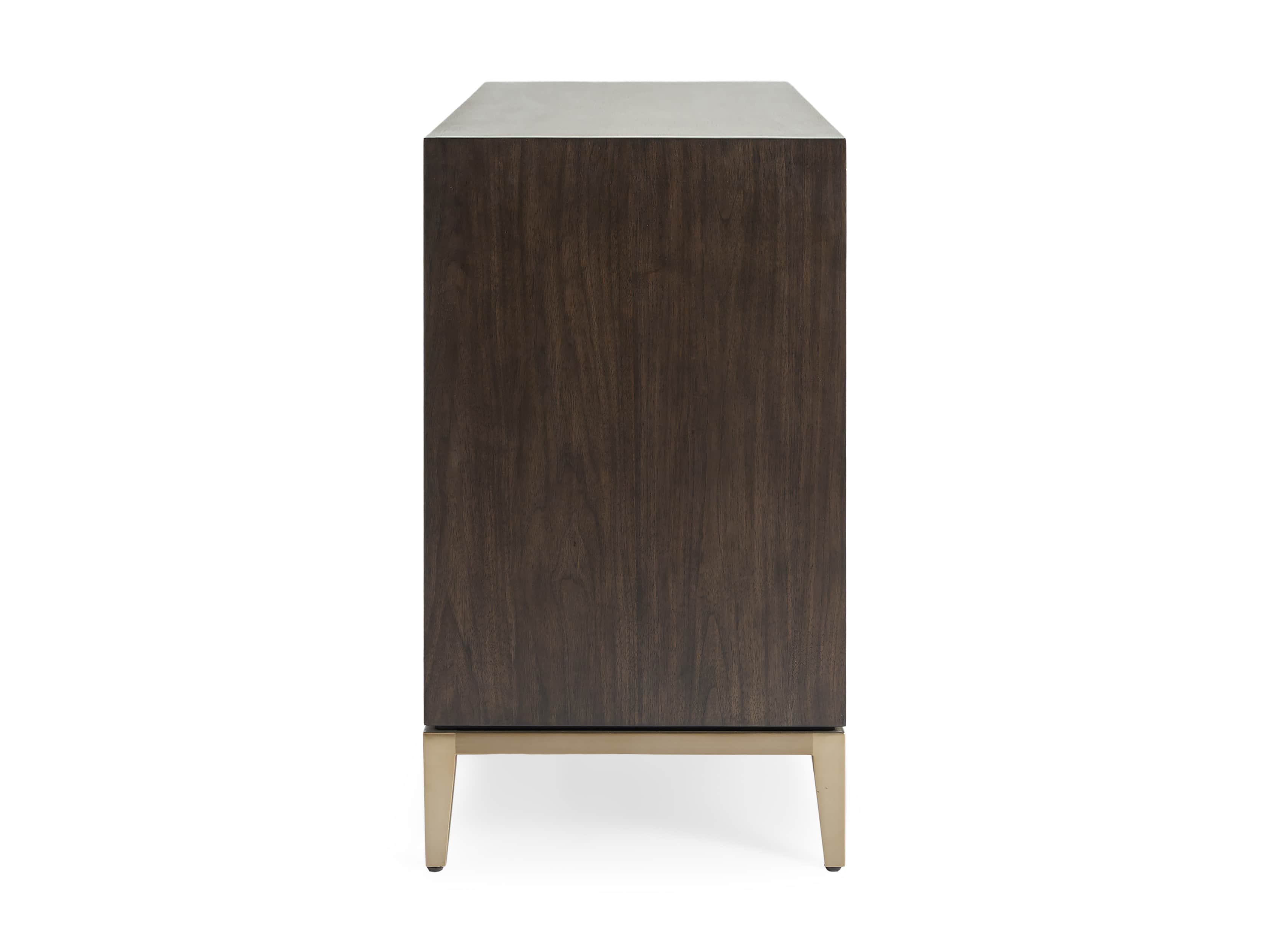 Malone 71" Media Console with Glass Doors in Dark Walnut, slide 8 of 8