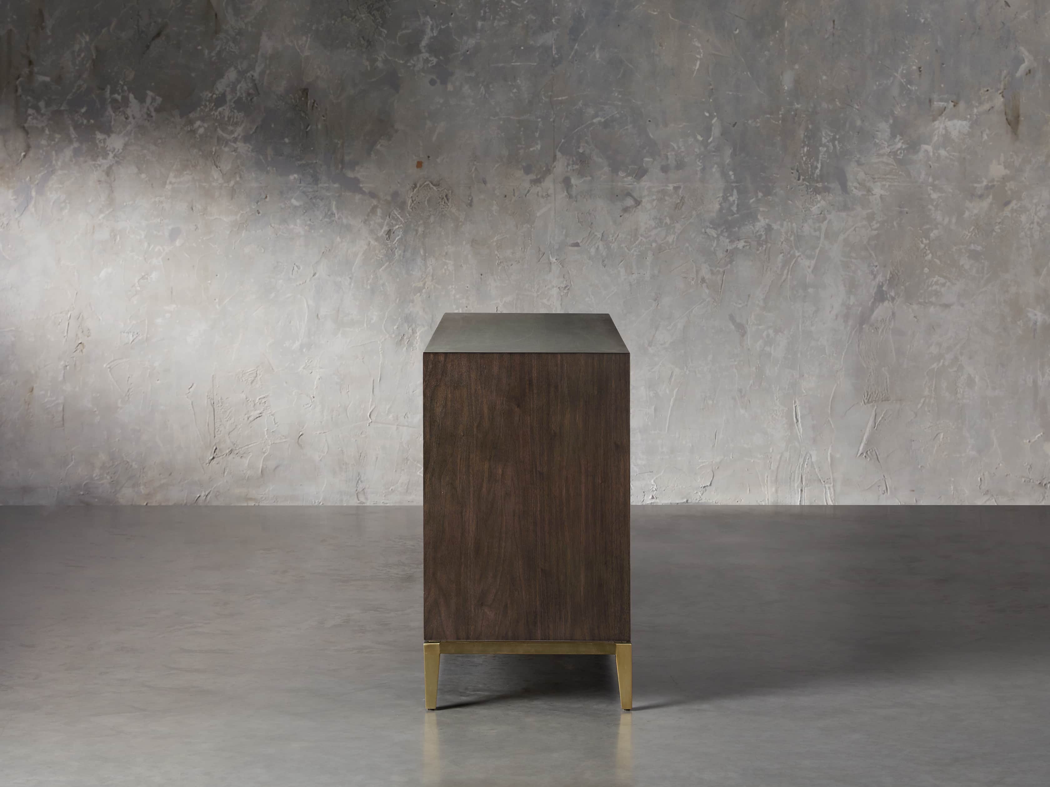Malone 71" Media Console with Glass Doors in Dark Walnut, slide 4 of 8