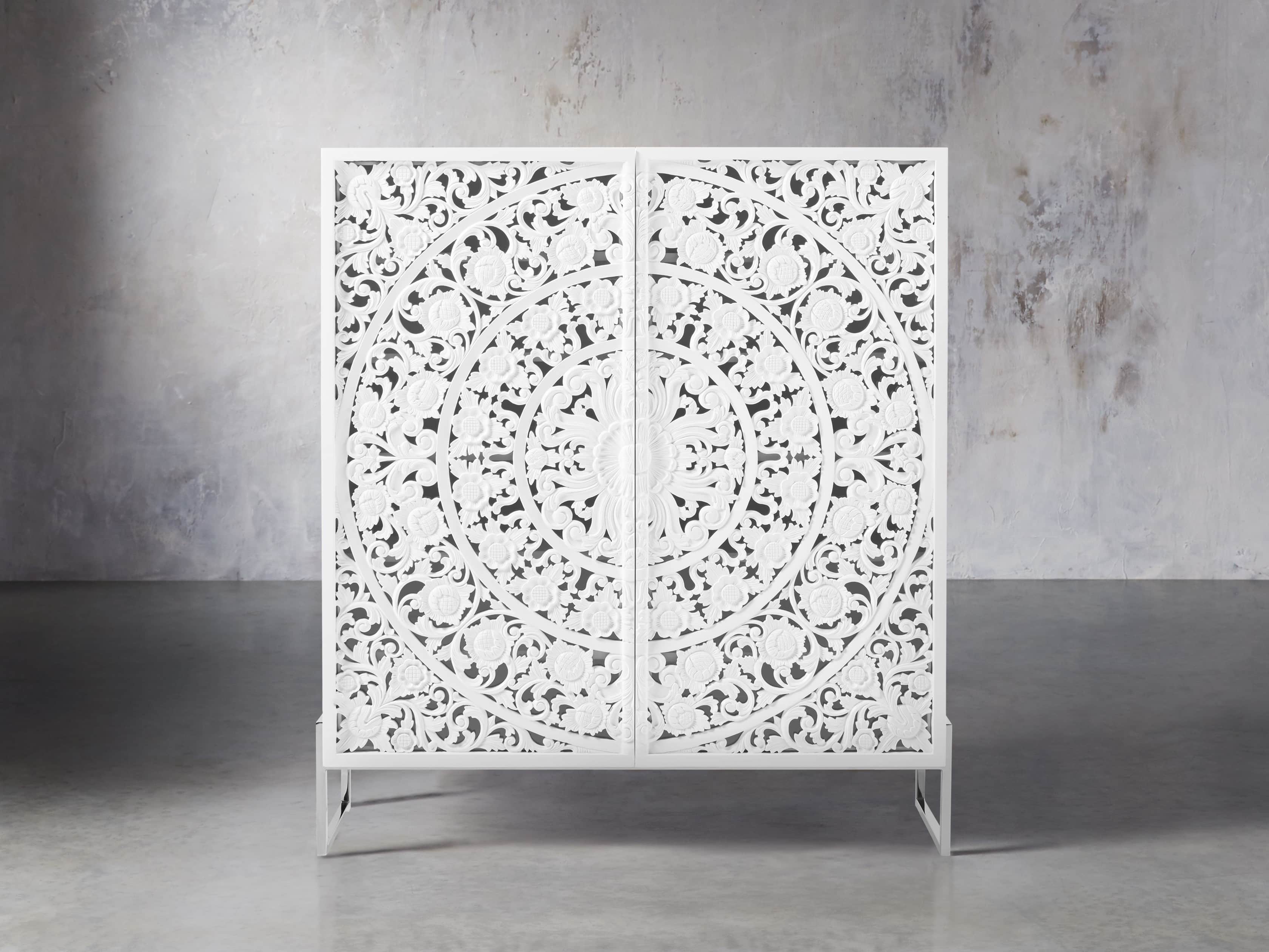 Mandara 51" Cabinet in Jepara White, slide 1 of 7