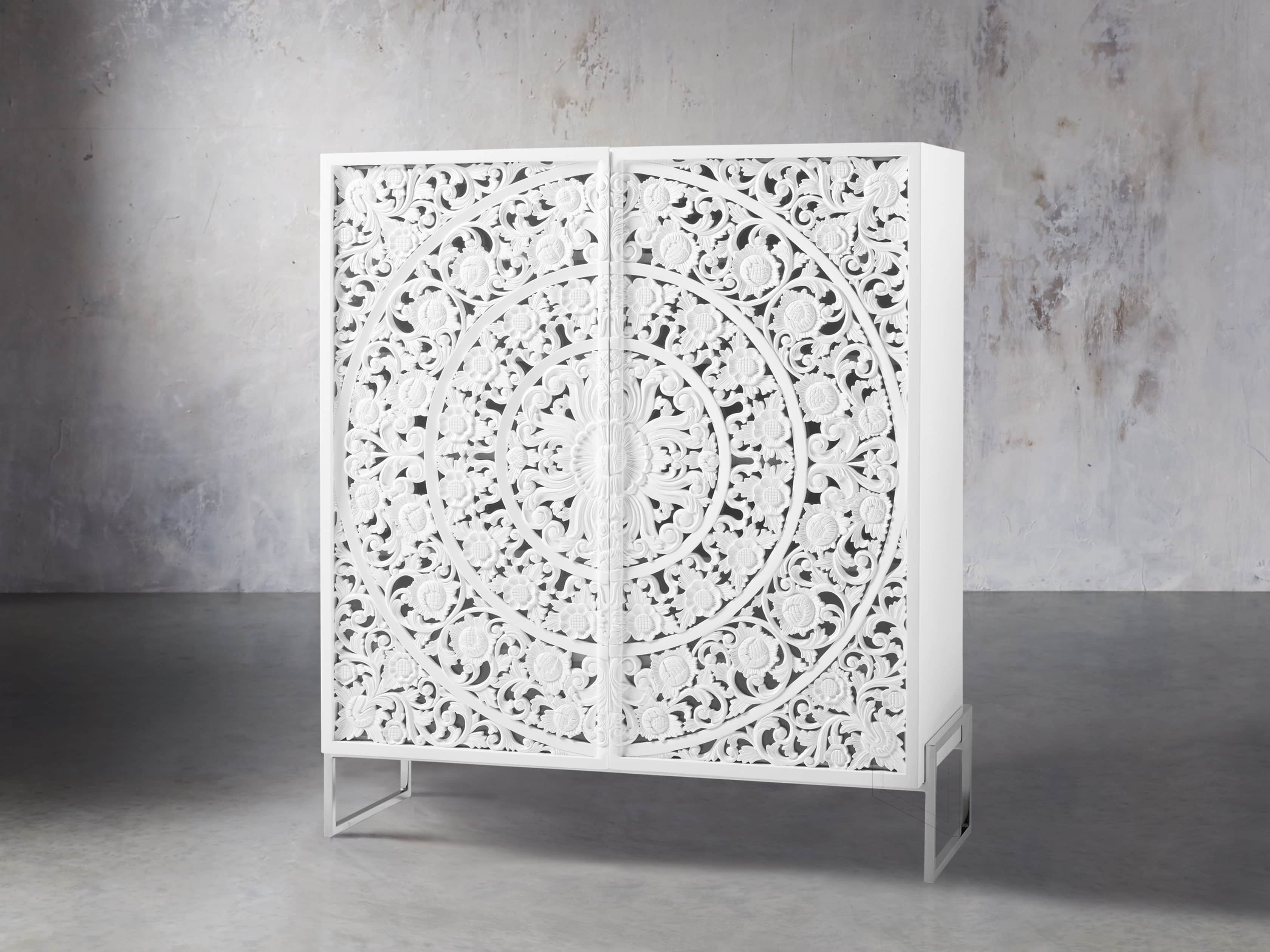 Mandara 51" Cabinet in Jepara White, slide 2 of 7