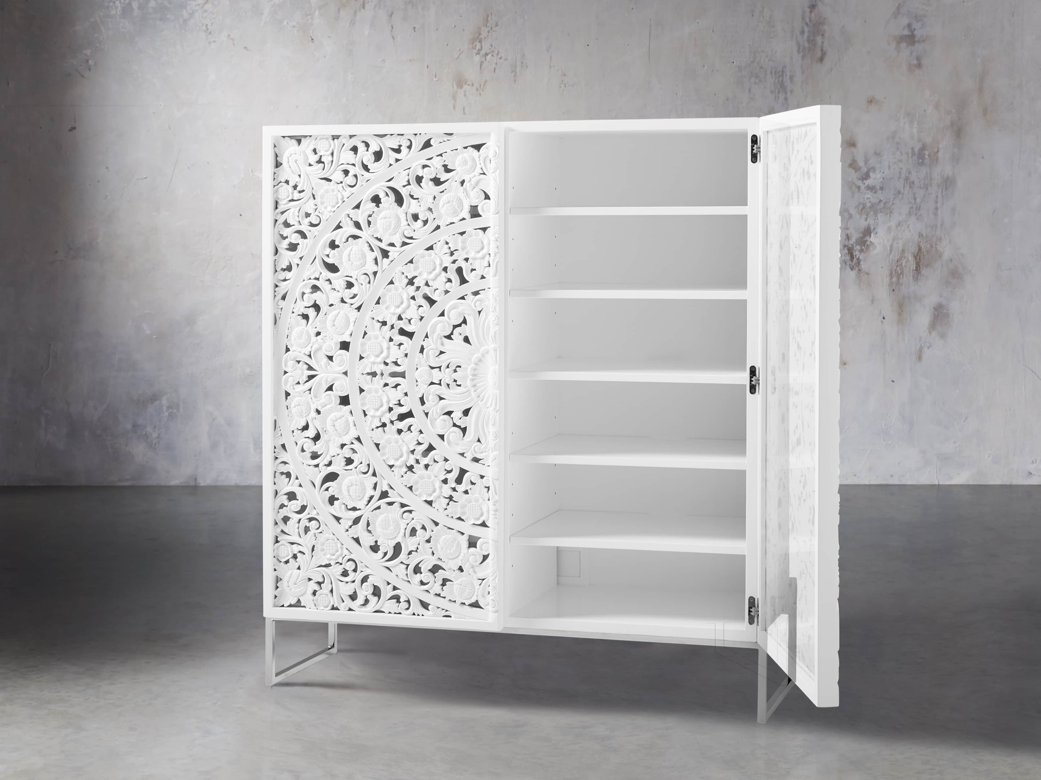 Mandara 51" Cabinet in Jepara White, slide 3 of 7