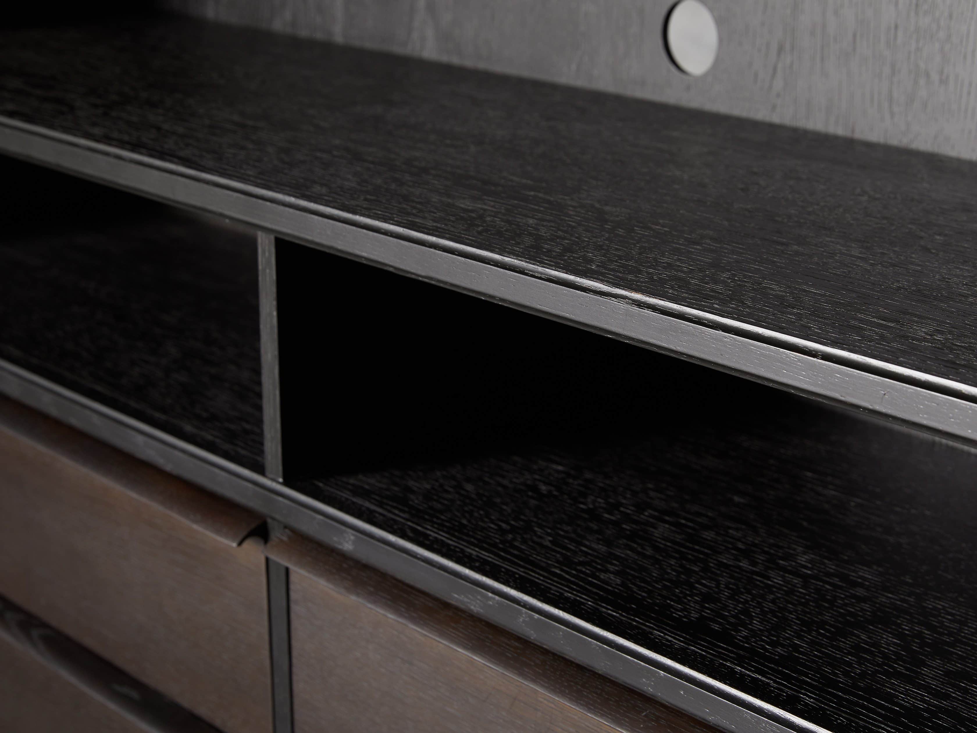 Newton 127" Wall Unit with Teak Doors