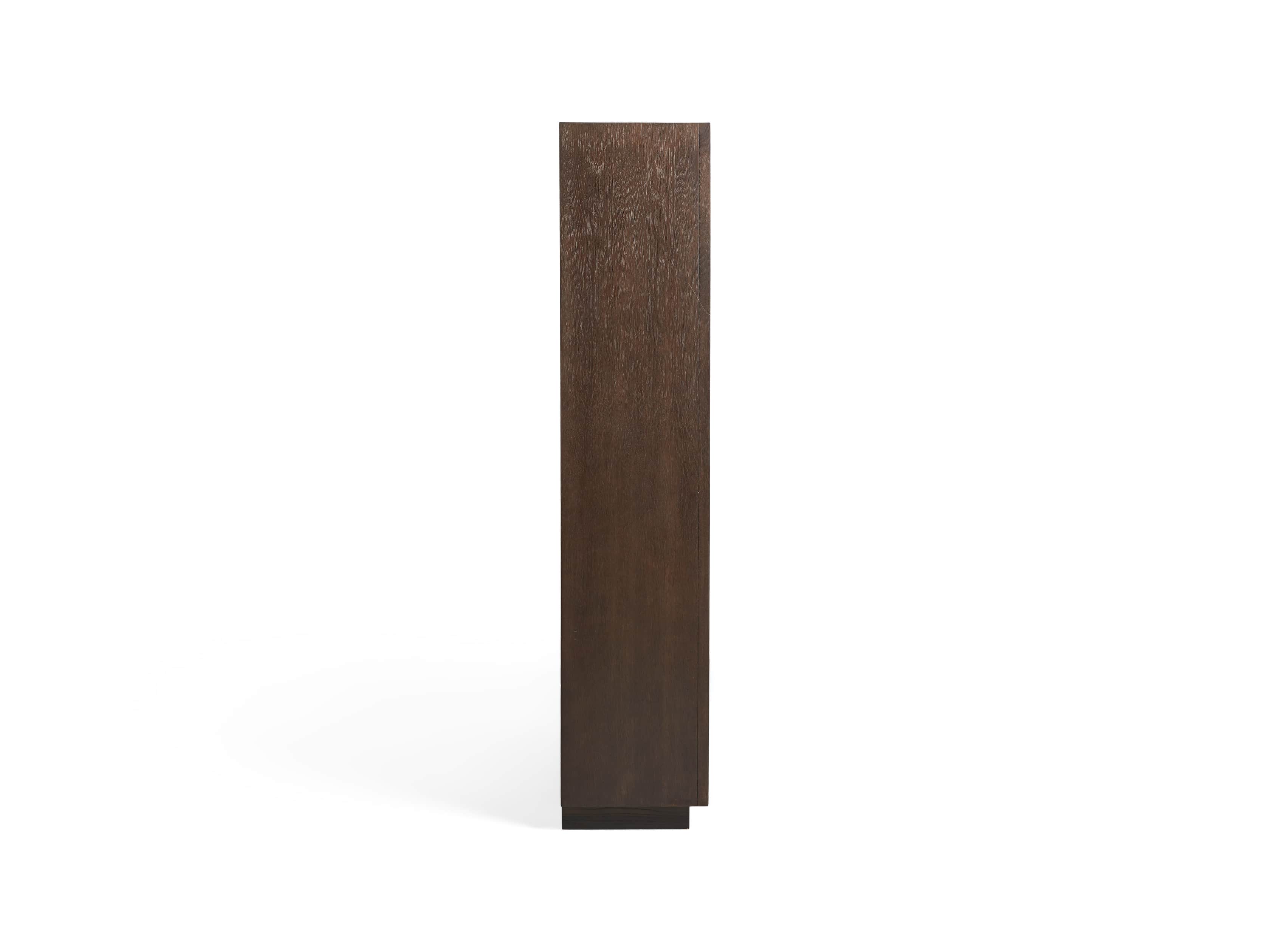 Newton 127" Wall Unit with Teak Doors