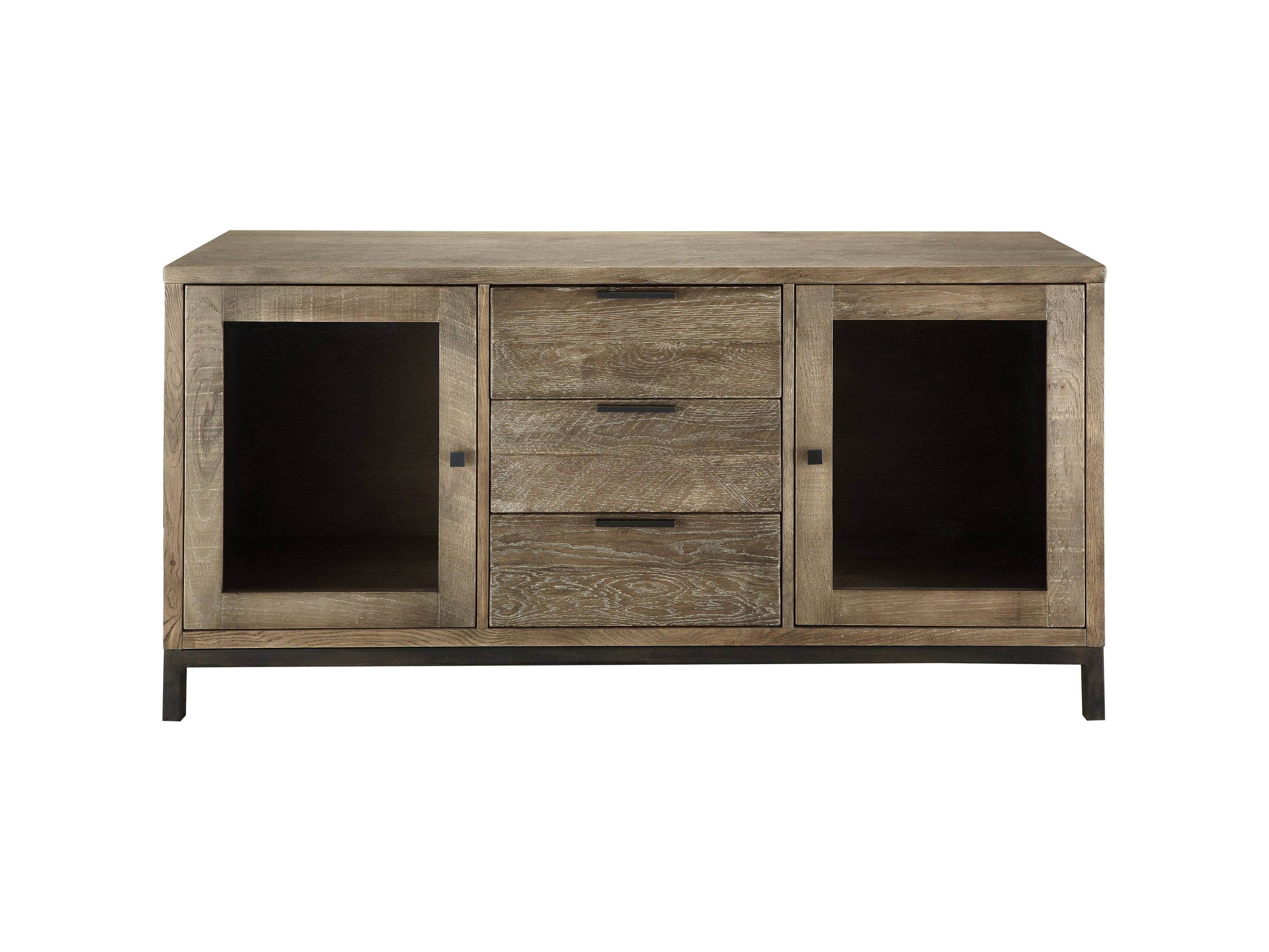 Palmer 2 Door Media Console In Natural Oak